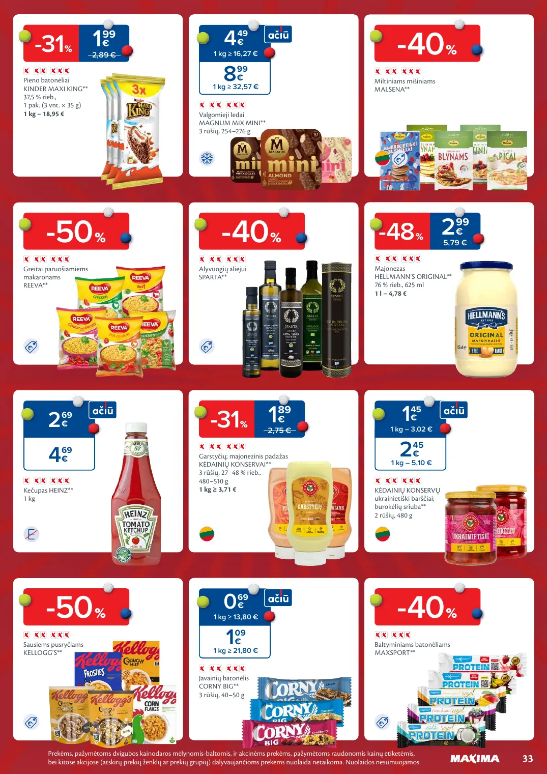 MAXIMA kaininis leidinys Nr. 9 – p.33