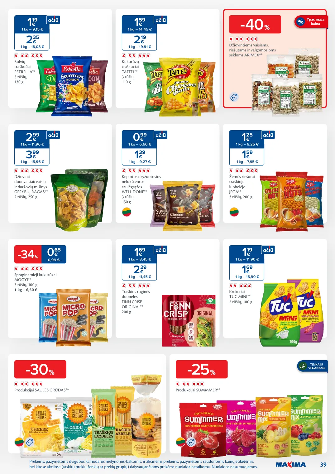 MAXIMA kaininis leidinys Nr. 9 – p.39