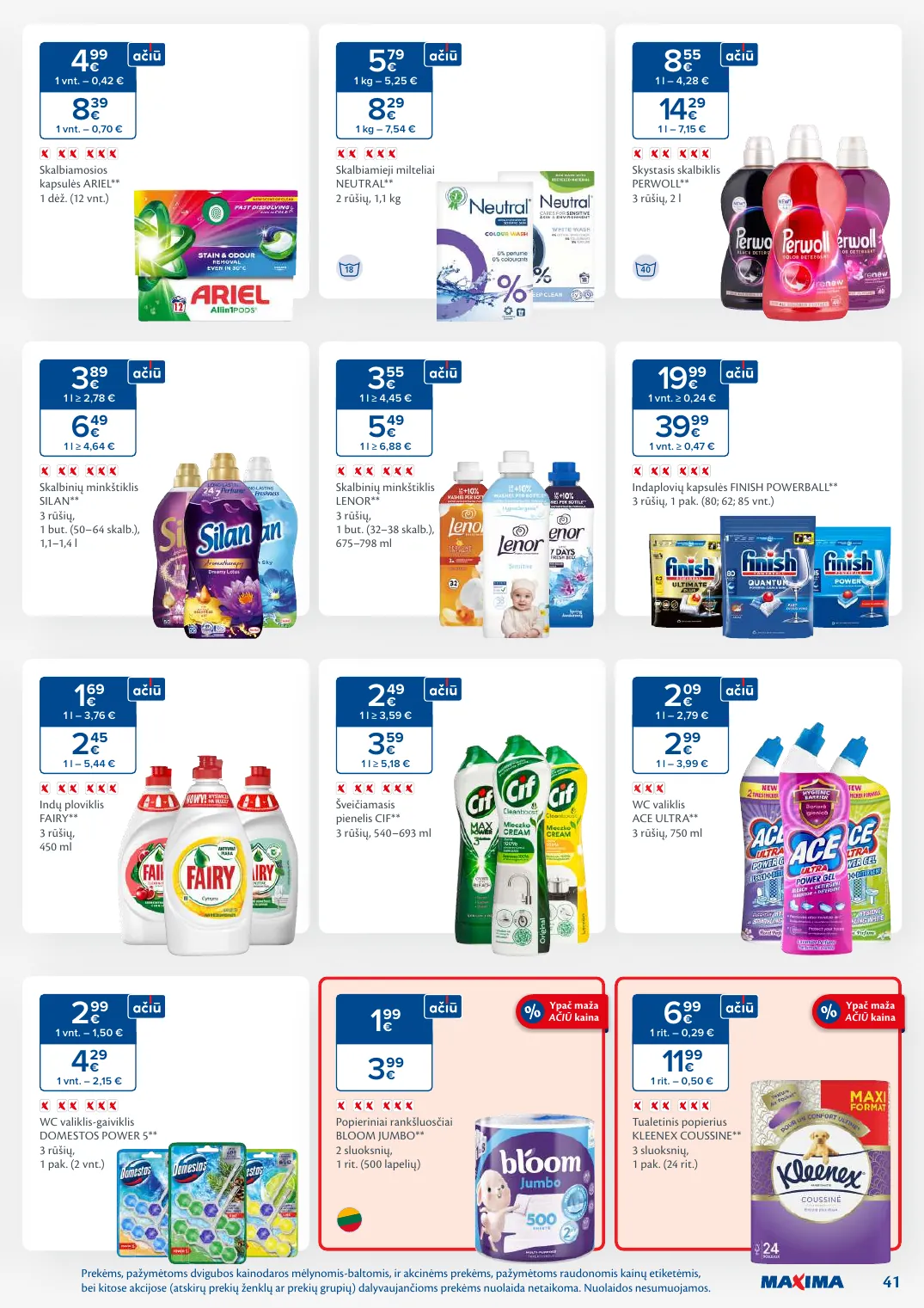 MAXIMA kaininis leidinys Nr. 9 – p.41