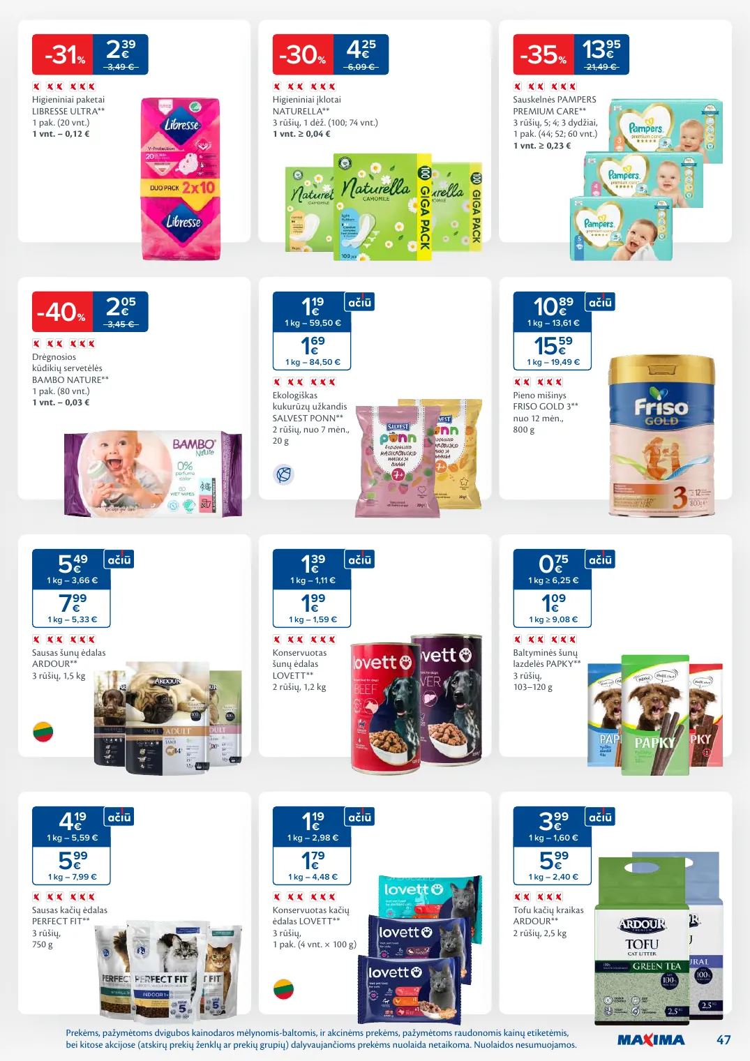 MAXIMA kaininis leidinys Nr. 9 – p.47