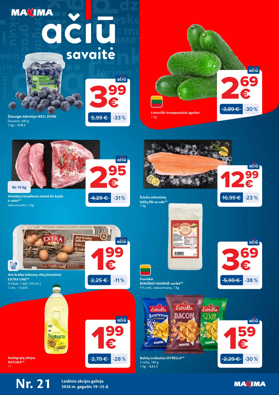 Maxima AČIŪ savaitinis leidinys Nr. 21 – p.1
