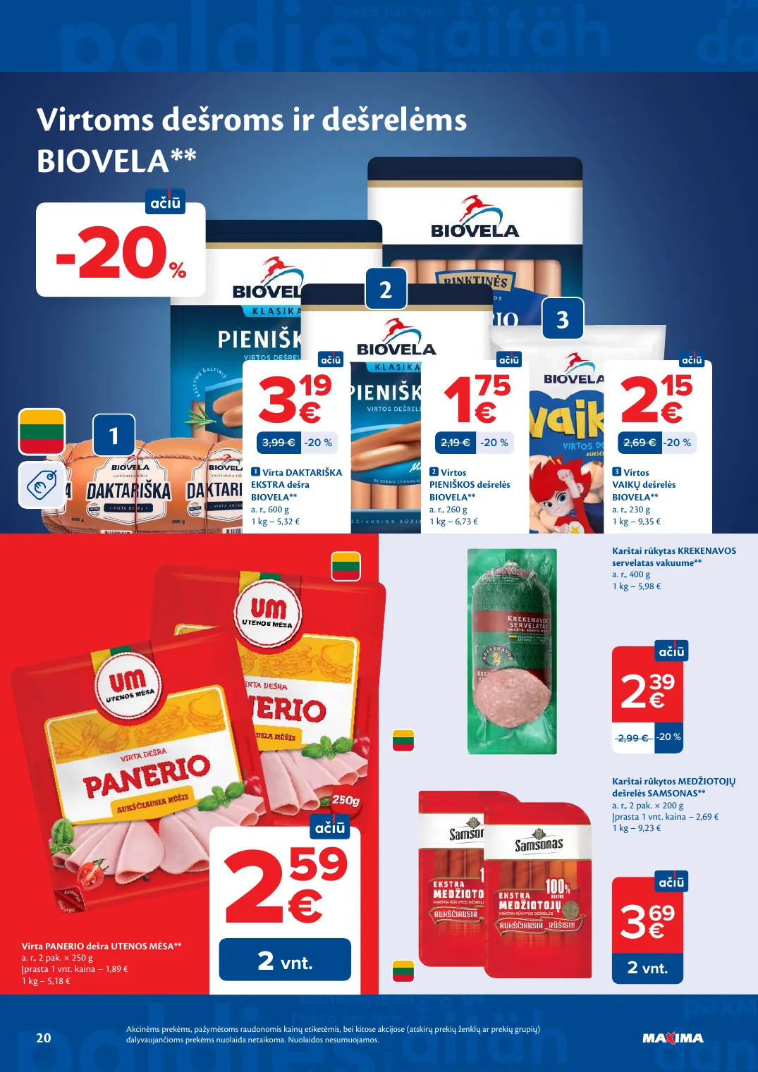 Maxima AČIŪ savaitinis leidinys Nr. 21 – p.20