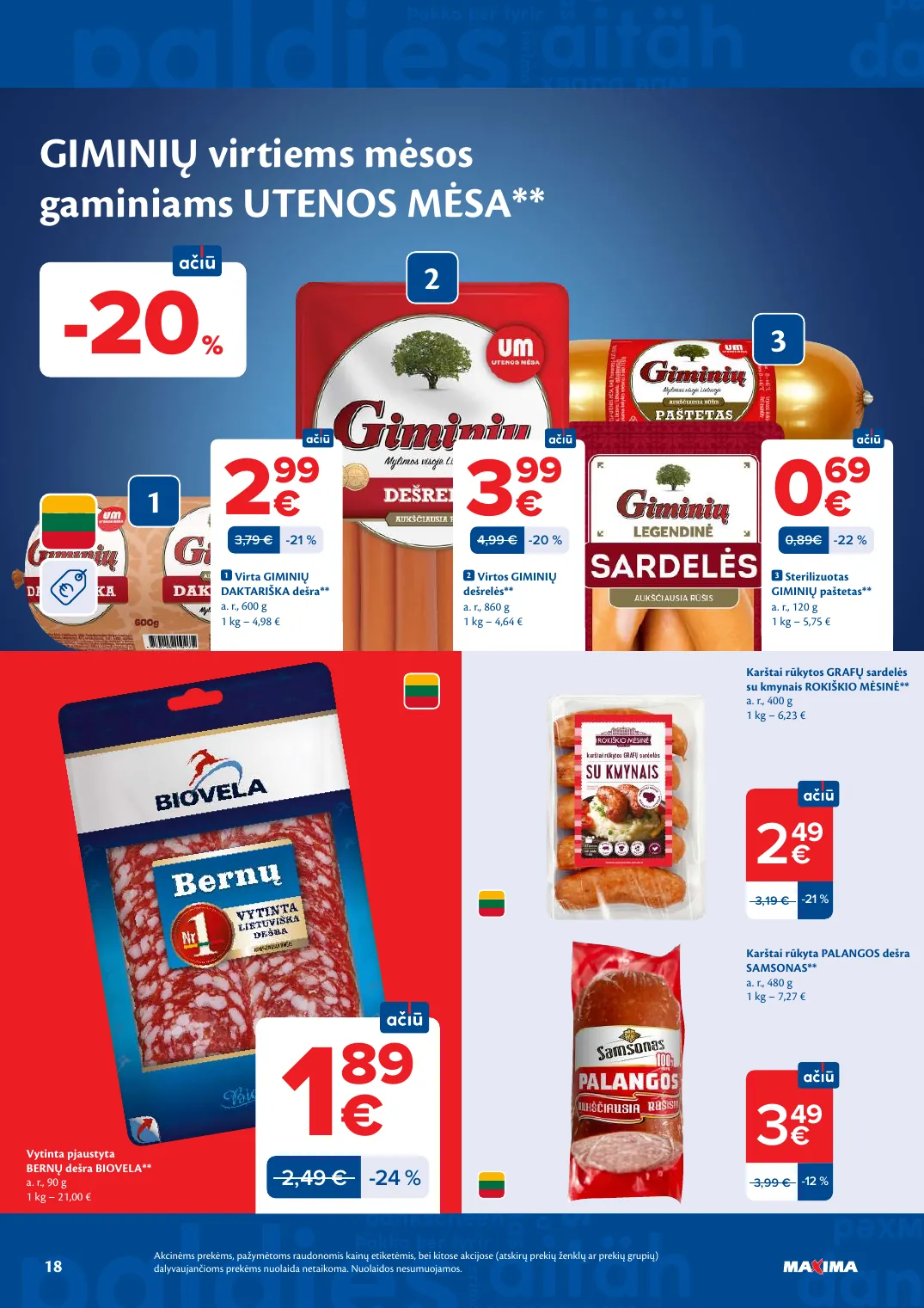 Maxima AČIŪ savaitinis leidinys Nr. 22 – p.18