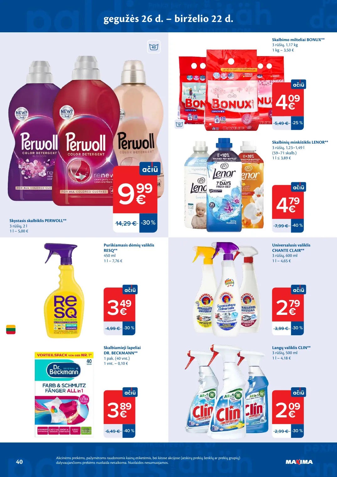Maxima AČIŪ savaitinis leidinys Nr. 22 – p.40