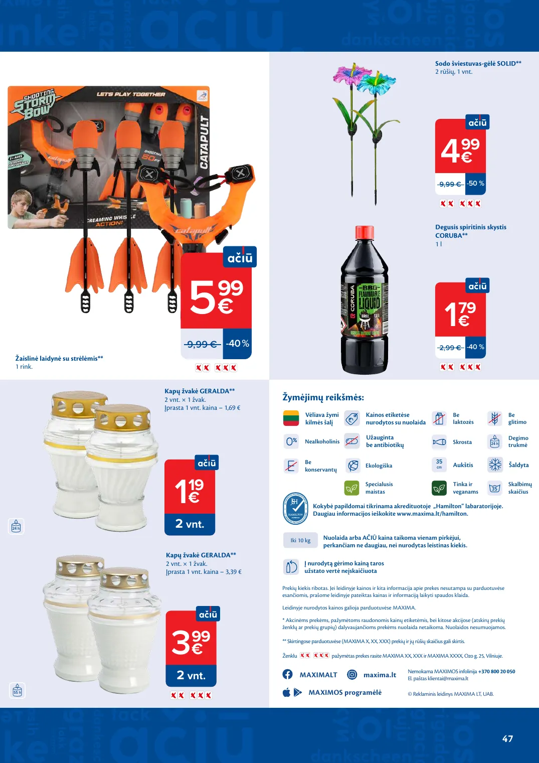 Maxima AČIŪ savaitinis leidinys Nr. 22 – p.47
