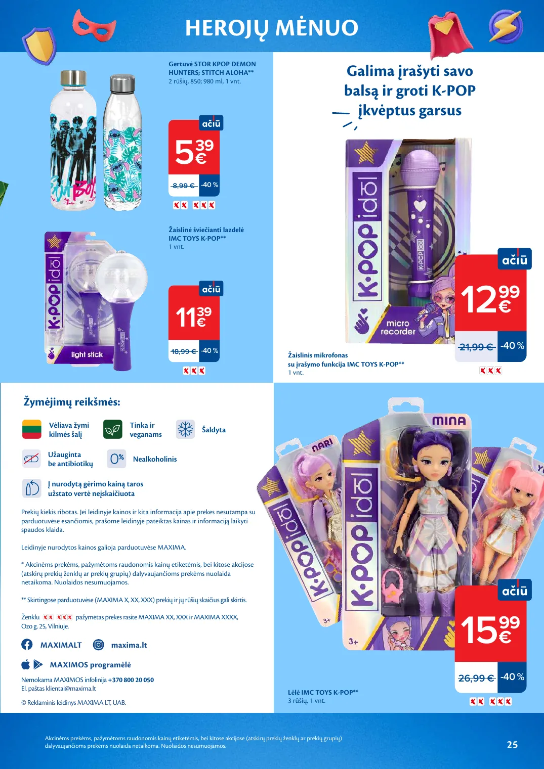 Maxima HEROJŲ MĖNUO – p.25