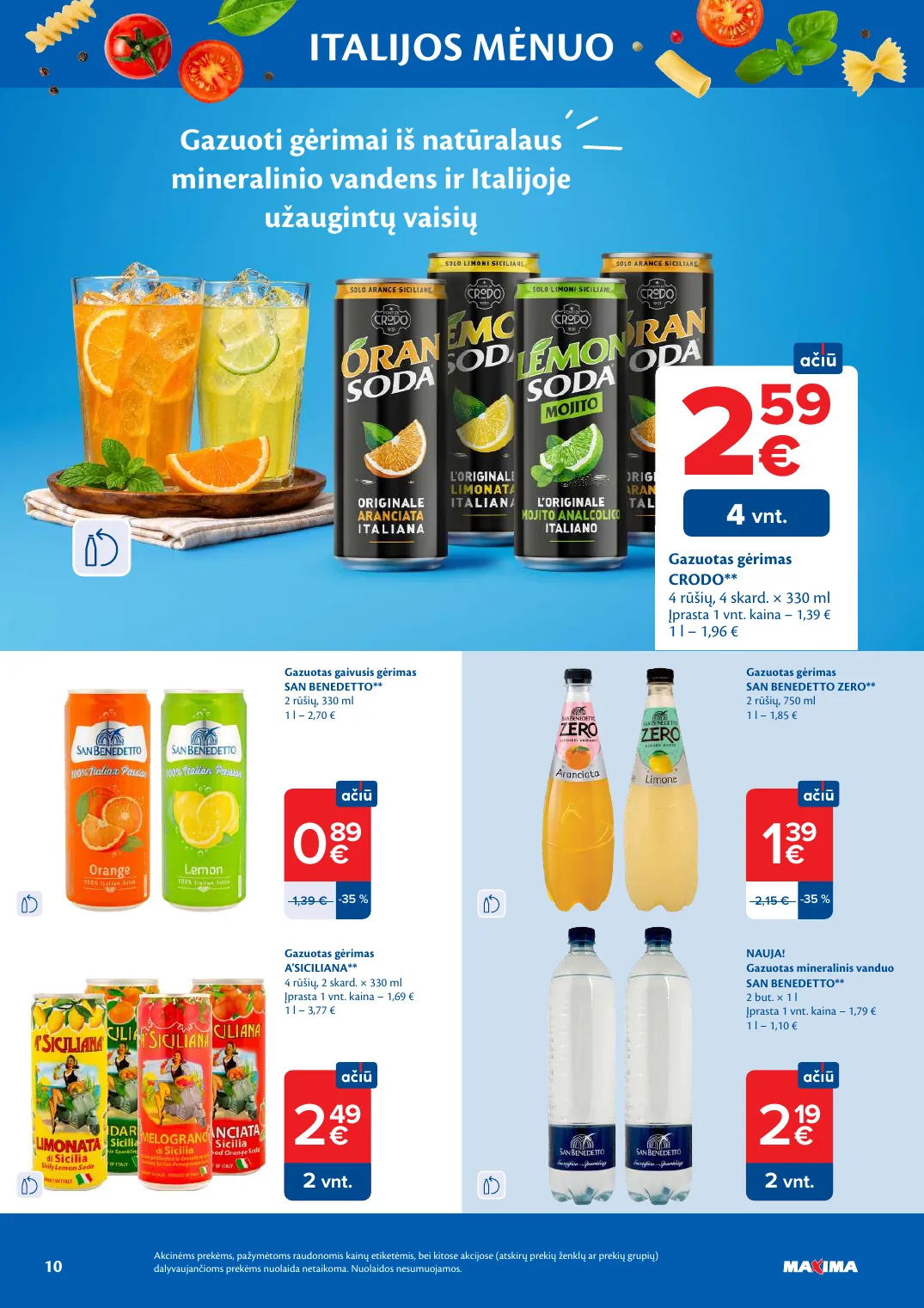 Maxima ITALIJOS MĖNUO – p.10