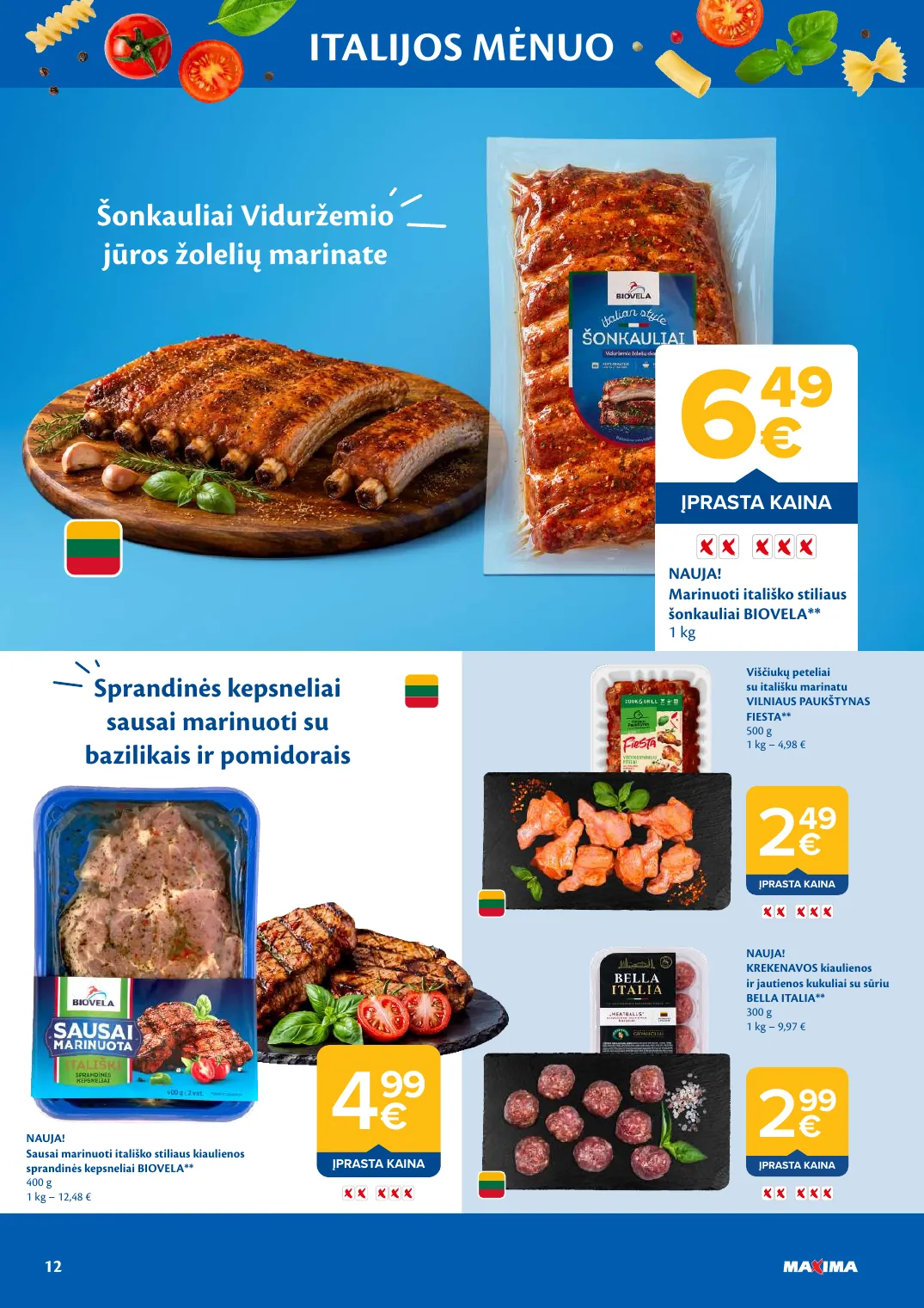 Maxima ITALIJOS MĖNUO – p.12