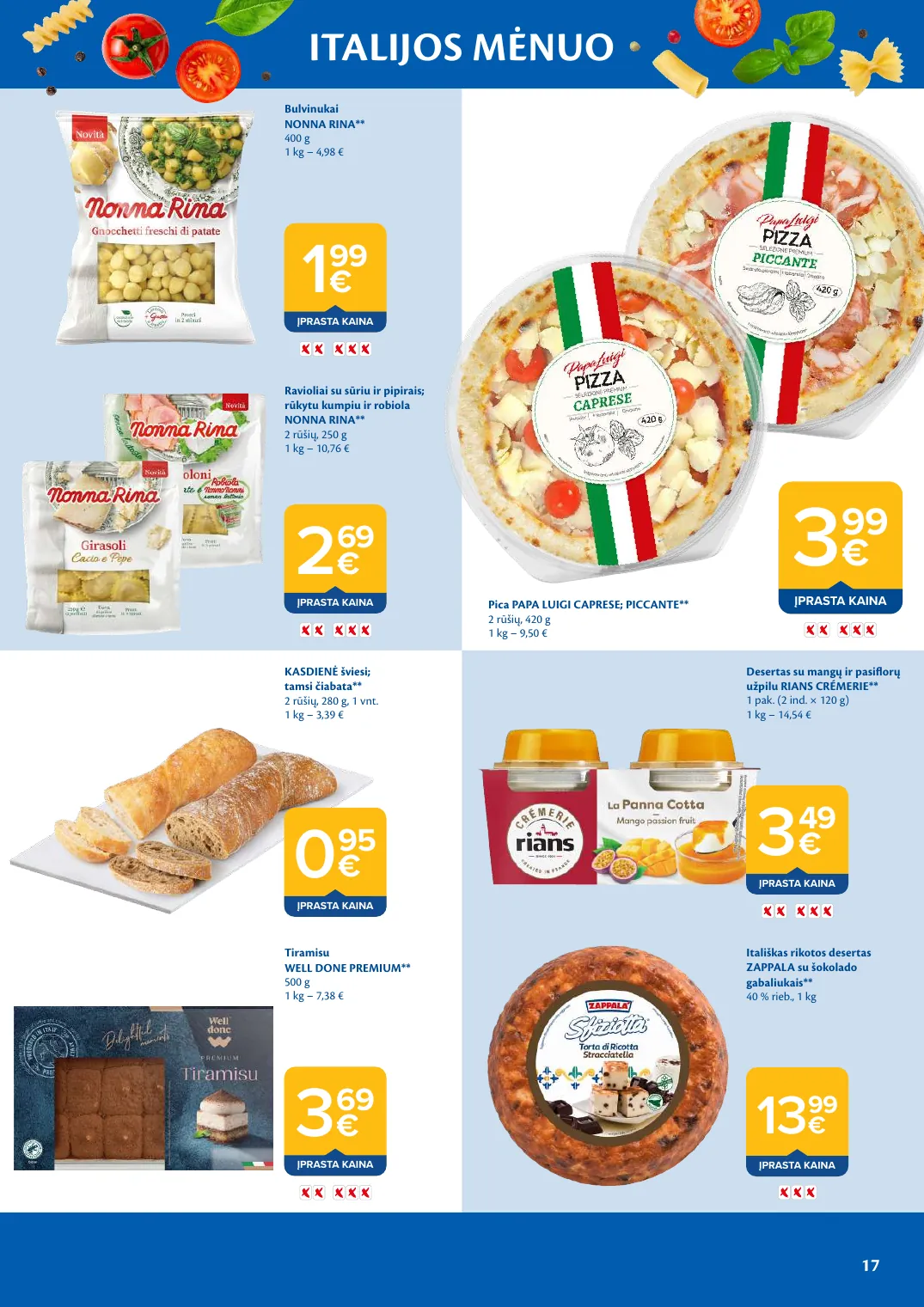 Maxima ITALIJOS MĖNUO – p.17