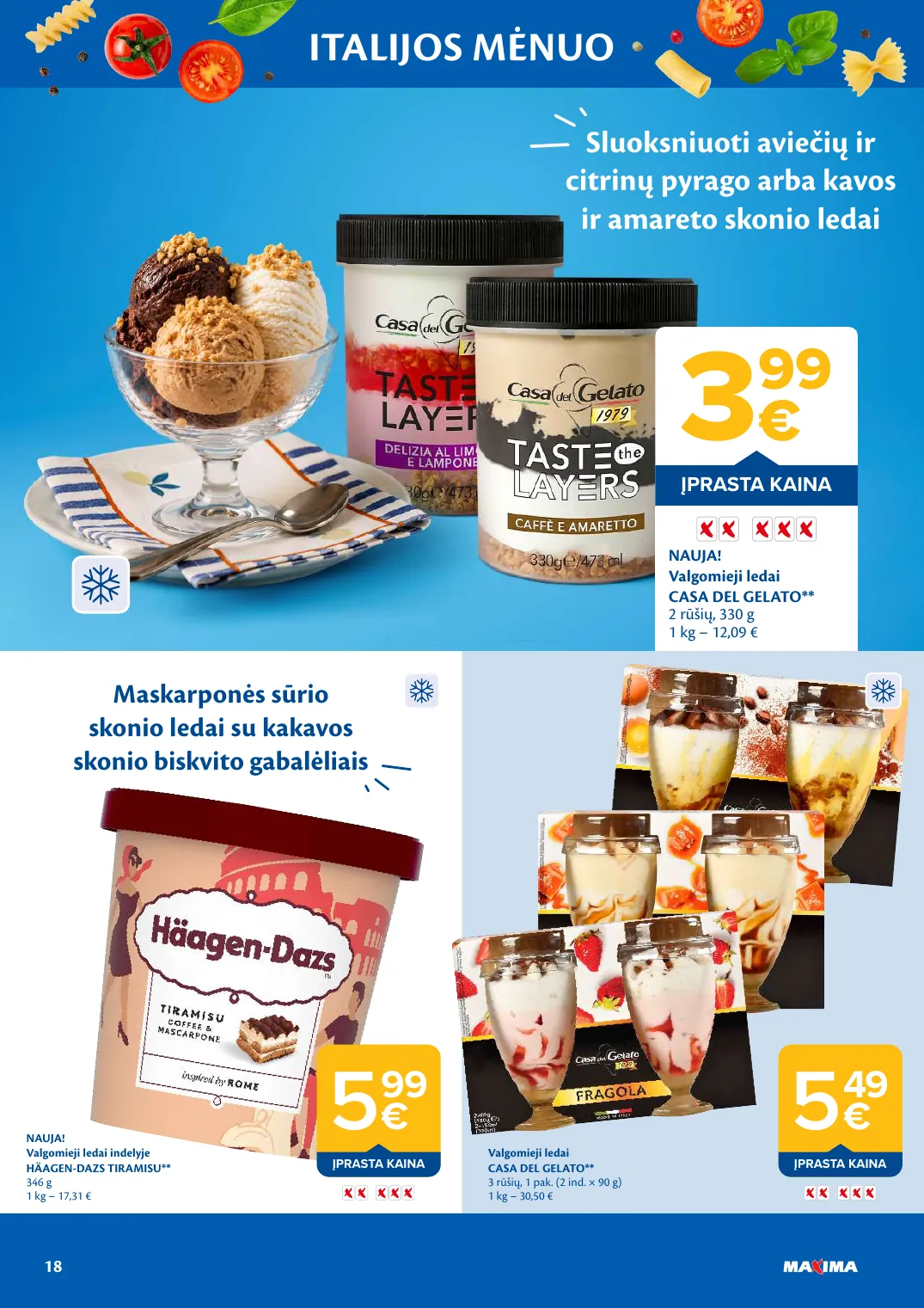 Maxima ITALIJOS MĖNUO – p.18
