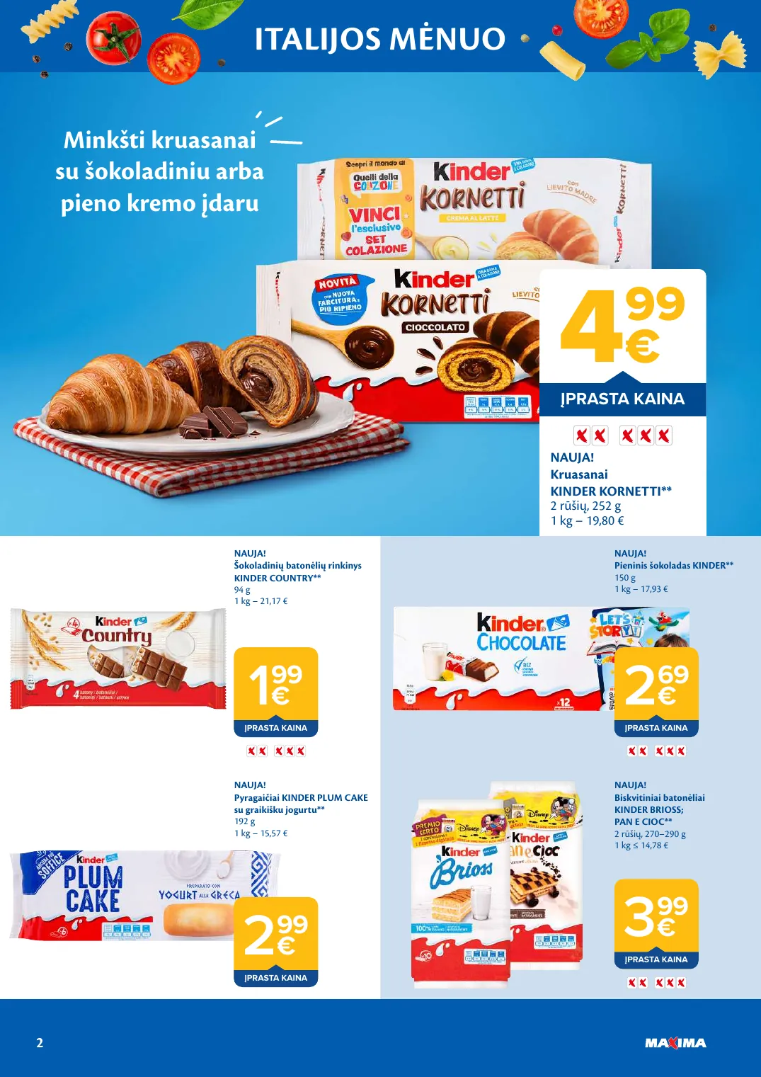Maxima ITALIJOS MĖNUO – p.2