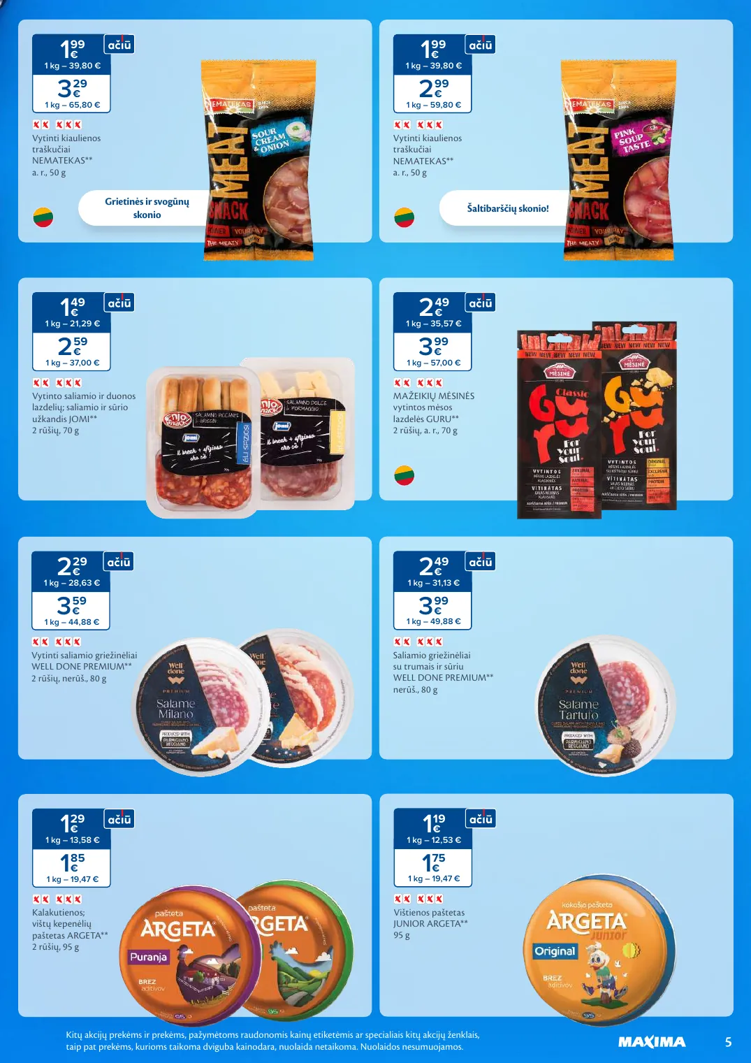 Maxima SALDUMYNŲ IR UŽKANDŽIŲ MĖNUO – p.5