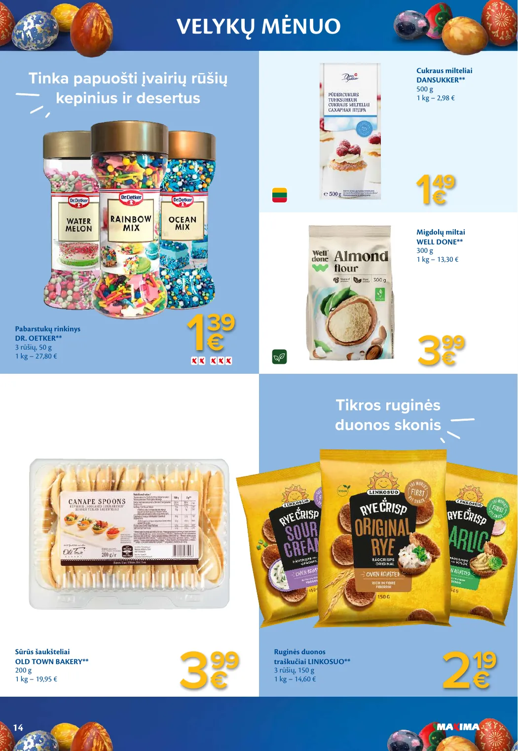 Maxima VELYKŲ MĖNUO – p.14