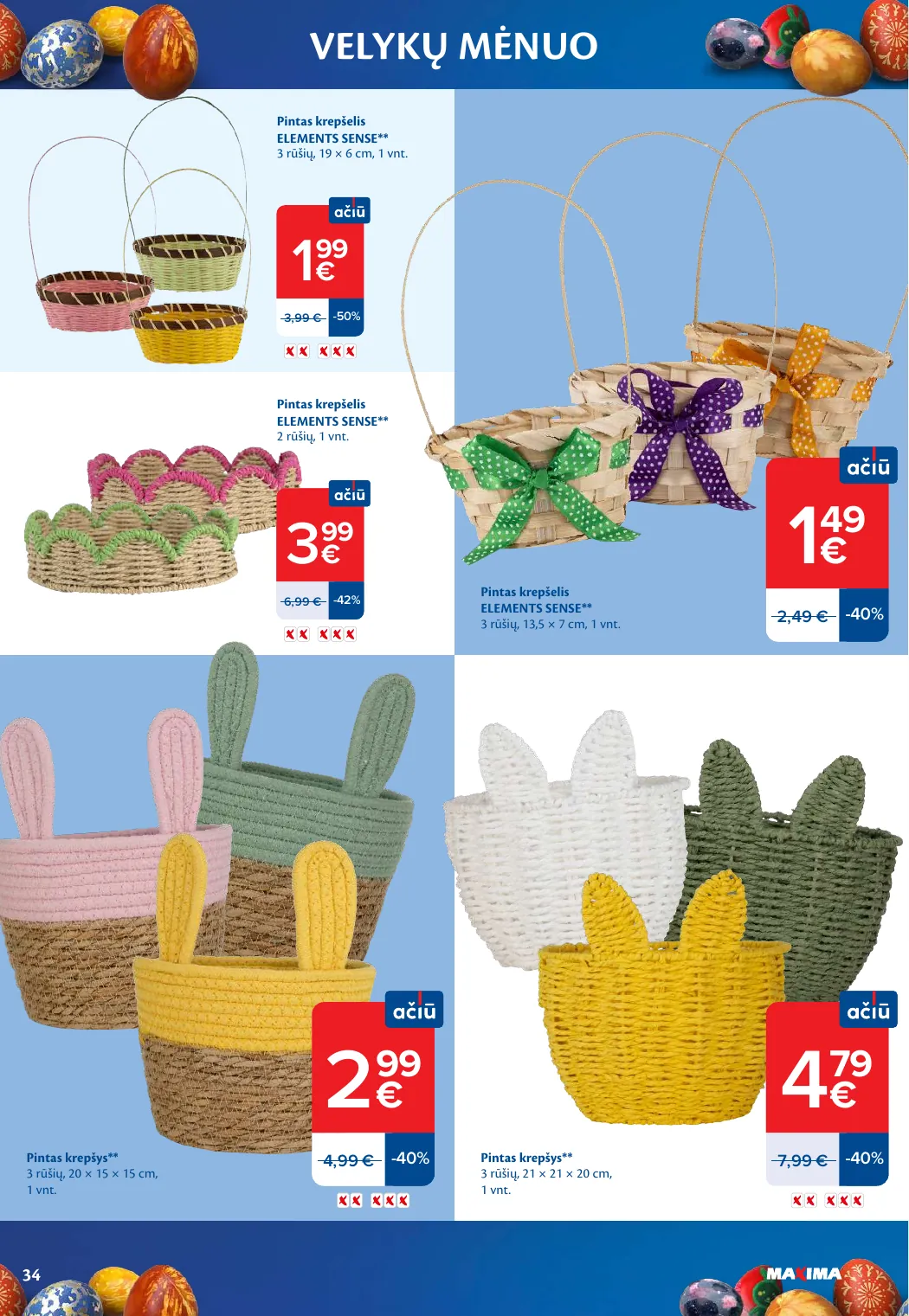 Maxima VELYKŲ MĖNUO – p.34
