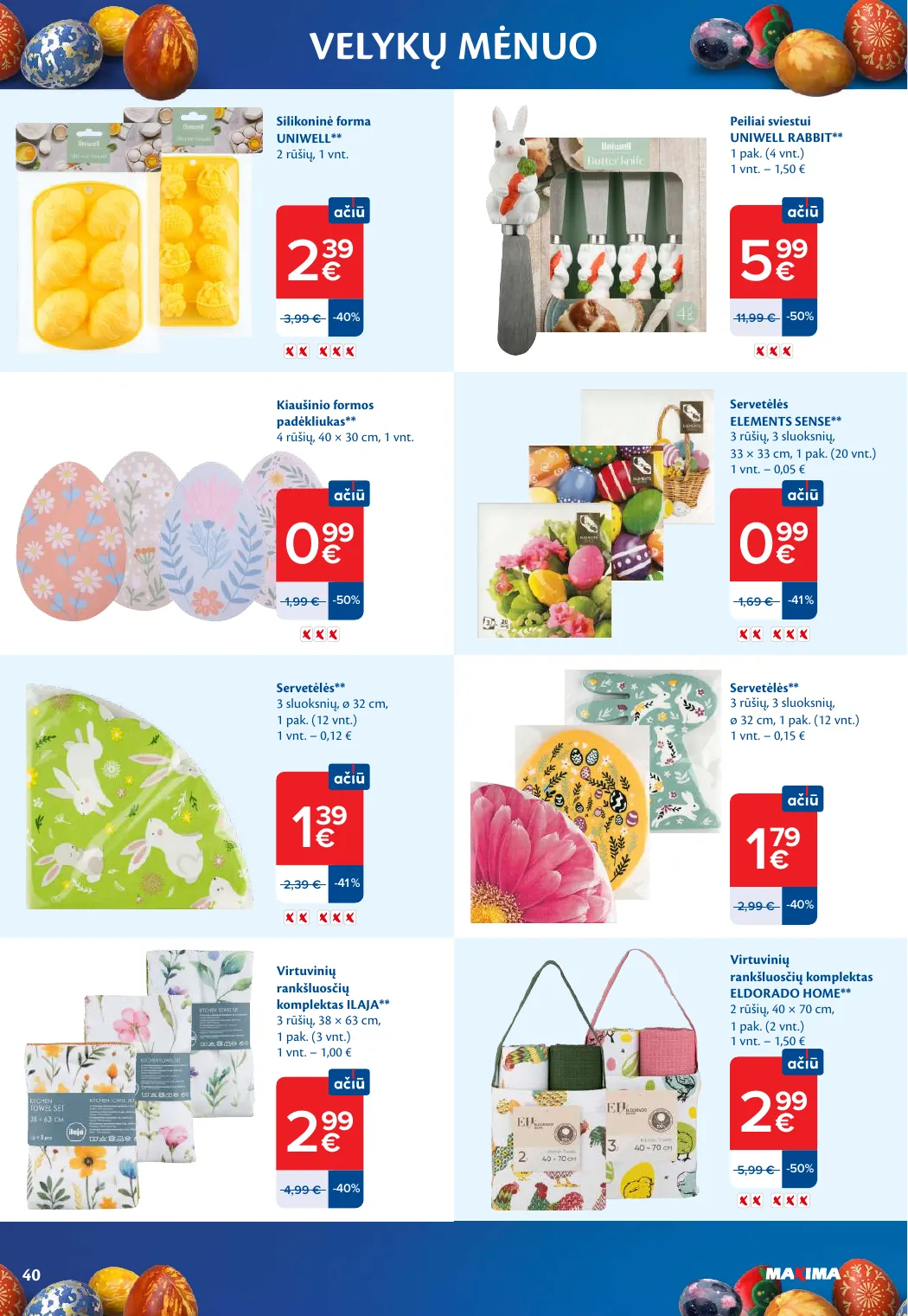 Maxima VELYKŲ MĖNUO – p.40