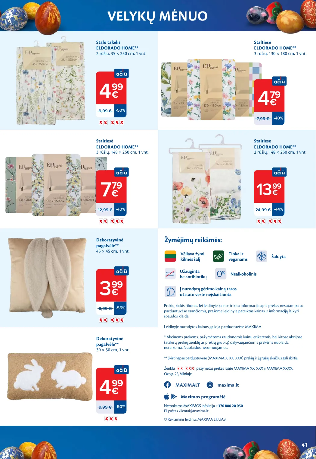 Maxima VELYKŲ MĖNUO – p.41