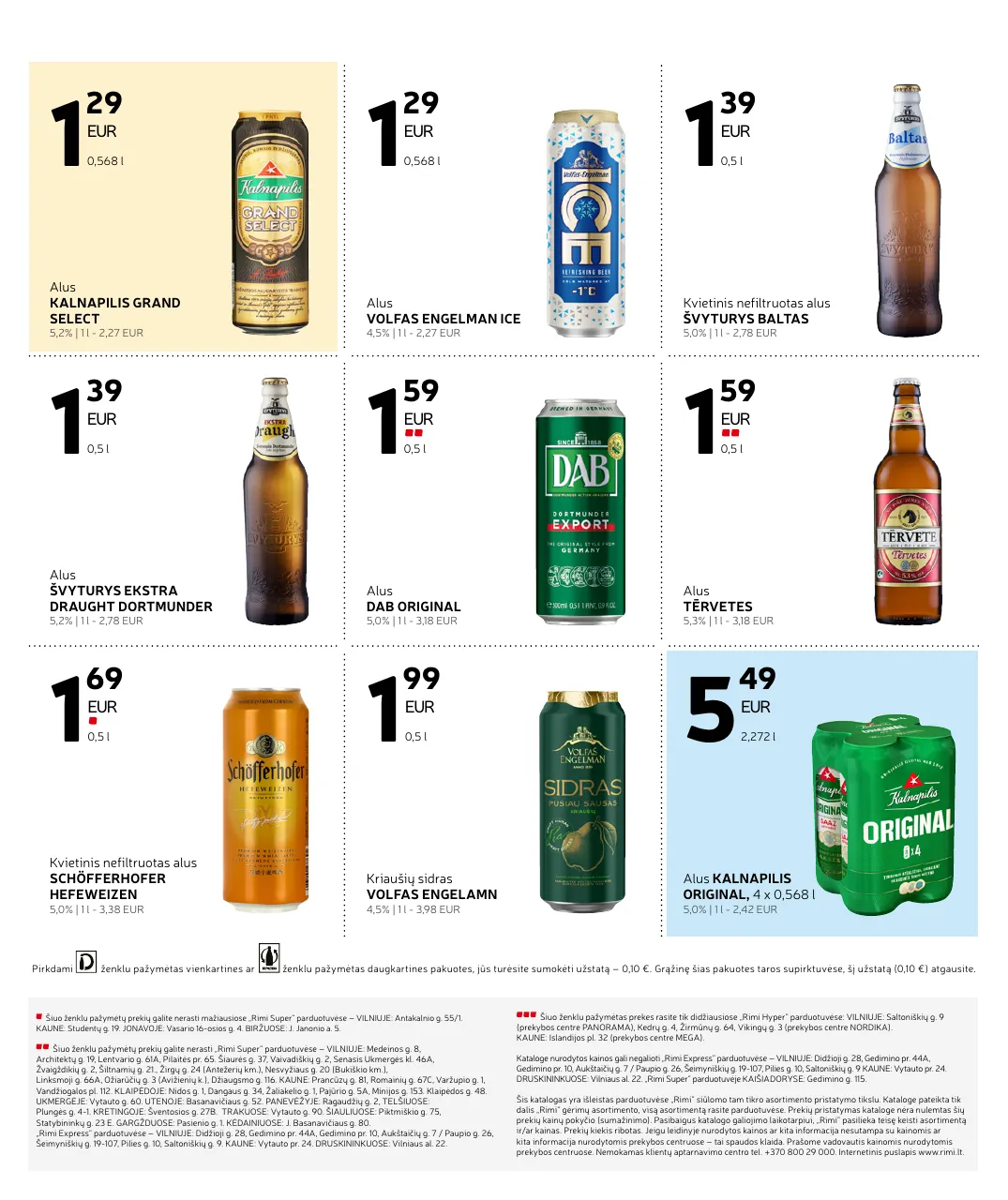 Rimi Alkoholinių gėrimų asortimento katalogas Nr. 03 – p.8