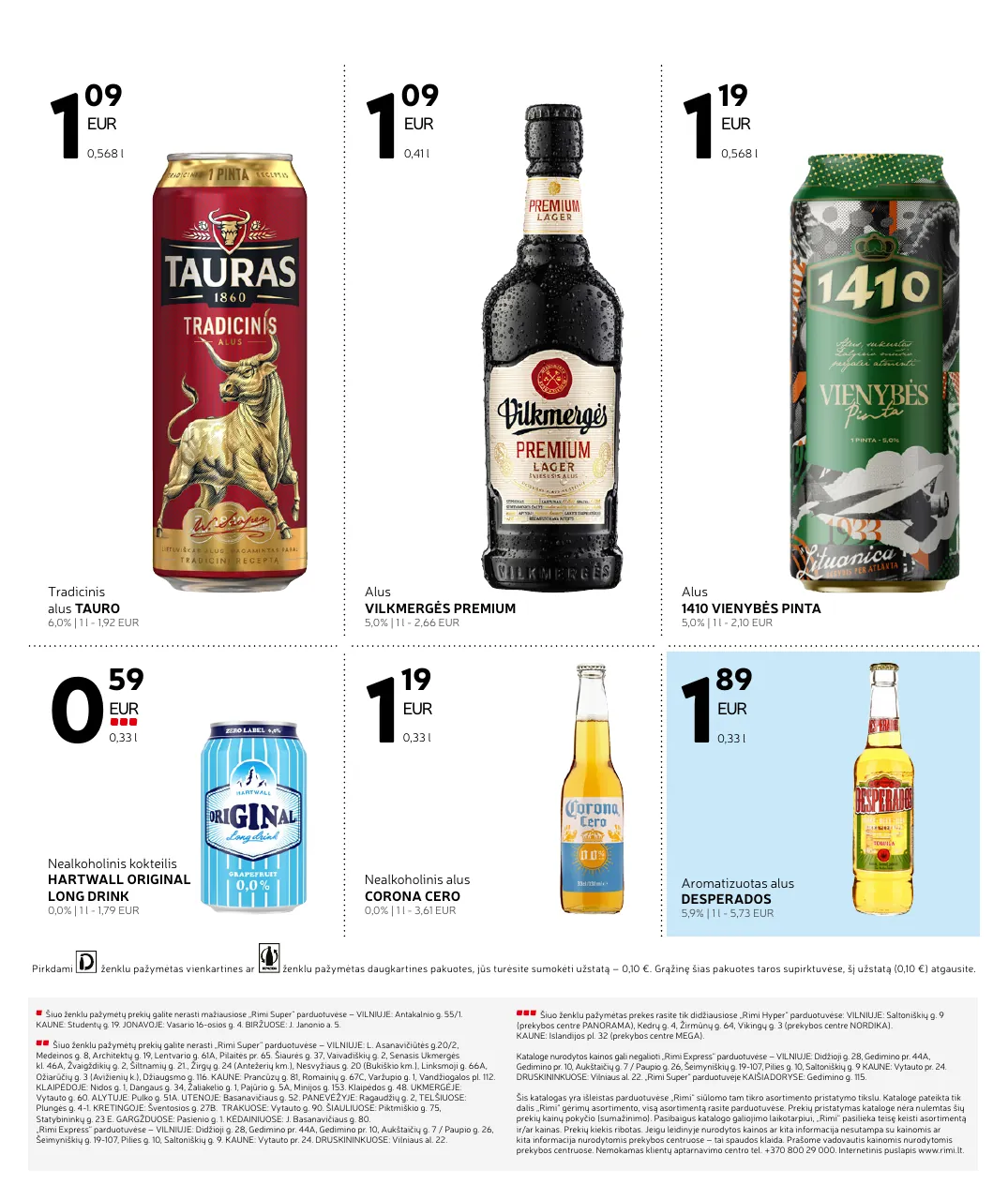Rimi Alkoholinių gėrimų asortimento katalogas Nr. 20 – p.10