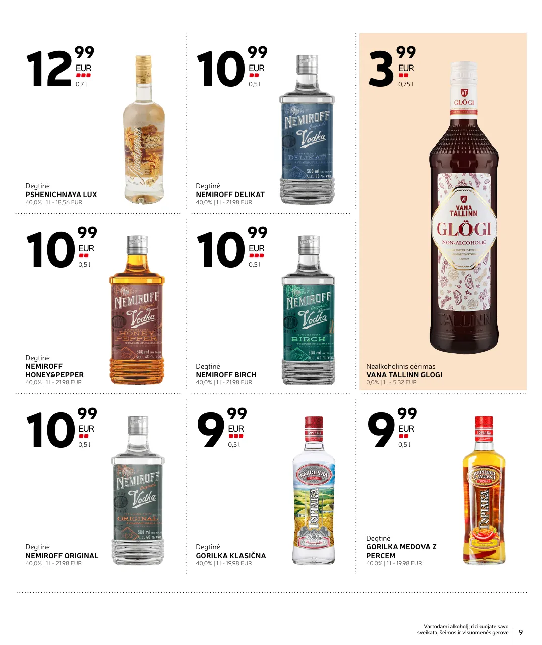 Rimi Alkoholinių gėrimų asortimento katalogas Nr. 21 – p.9