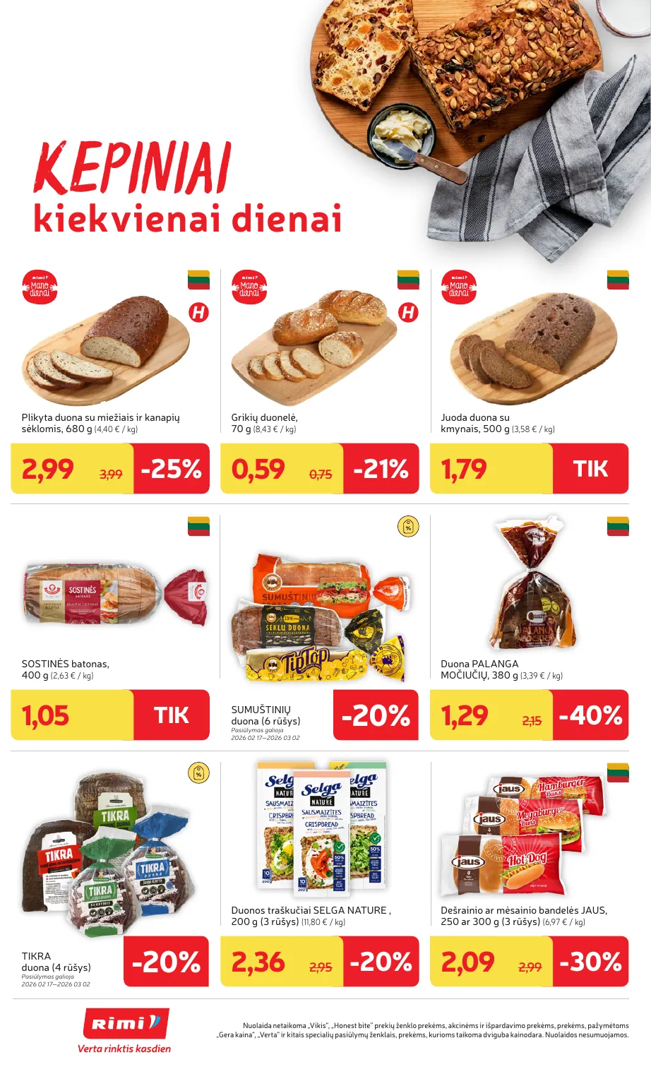 Rimi Savaitinis akcijų leidinys Nr. 09 (2026) – p.14