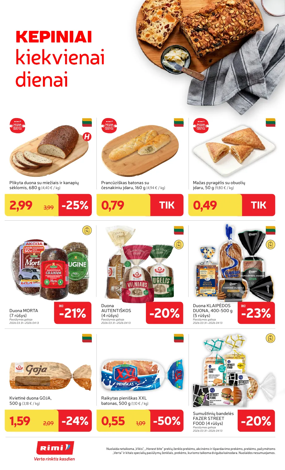 Rimi Savaitinis akcijų leidinys Nr. 14 (2026) – p.16