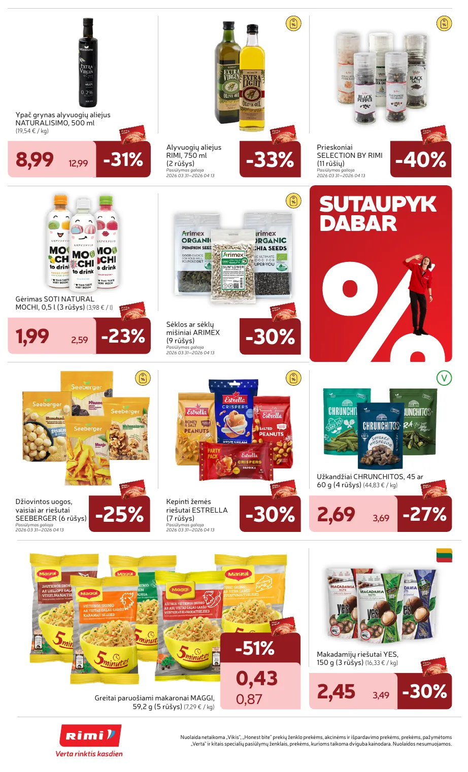 Rimi Savaitinis akcijų leidinys Nr. 15 (2026) – p.26