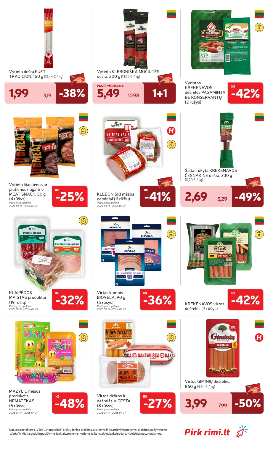 Rimi Savaitinis akcijų leidinys Nr. 16 (2026) – p.19