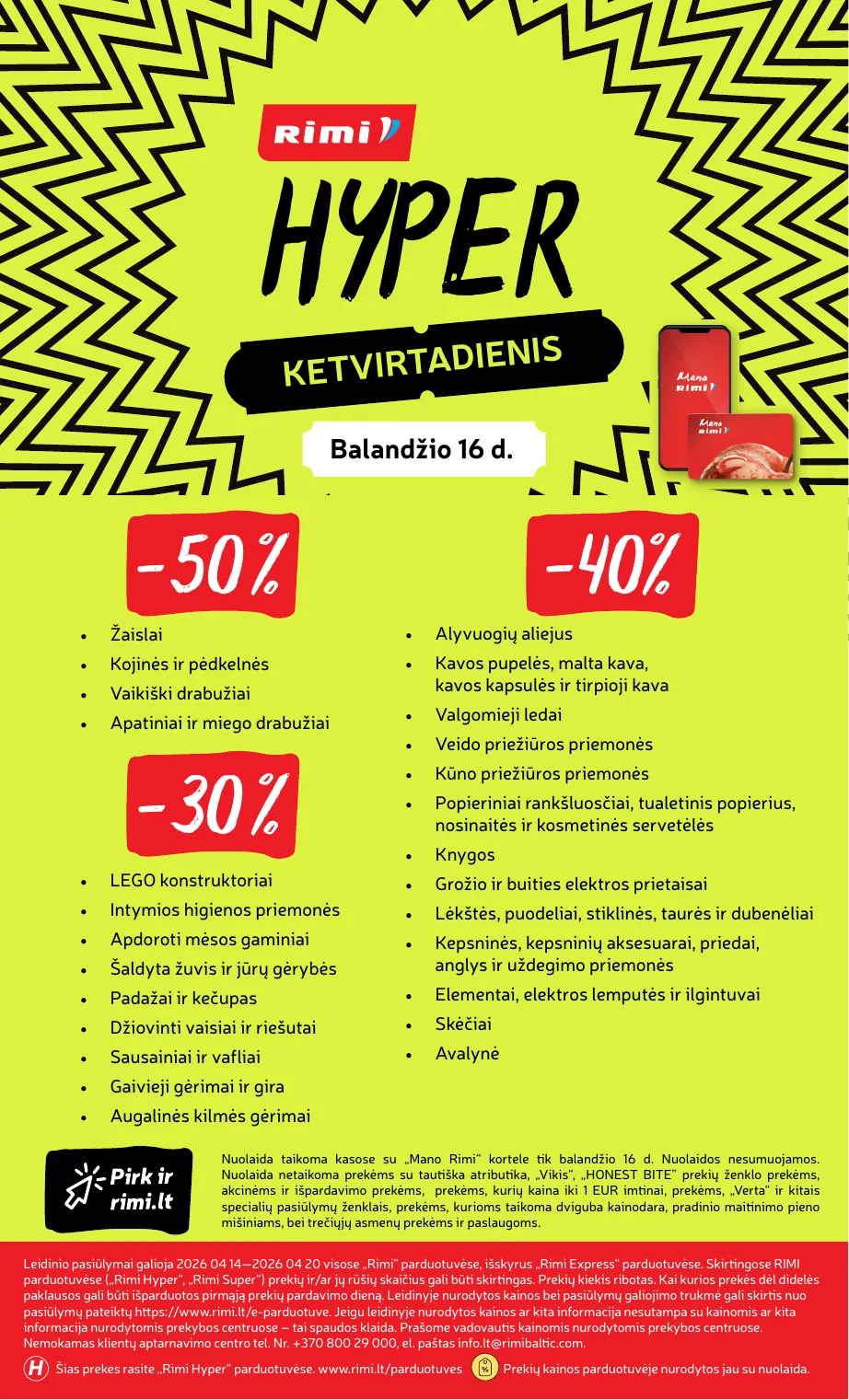 Rimi Savaitinis akcijų leidinys Nr. 16 (2026) – p.34
