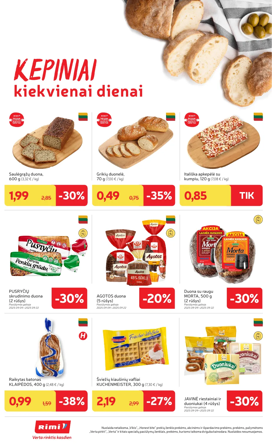Rimi Savaitinis akcijų leidinys Nr. 37 (2025) – p.16