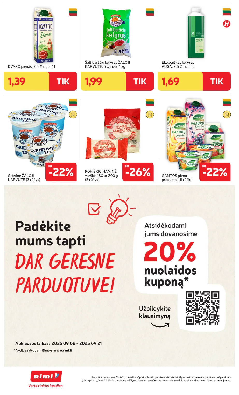 Rimi Savaitinis akcijų leidinys Nr. 37 (2025) – p.22