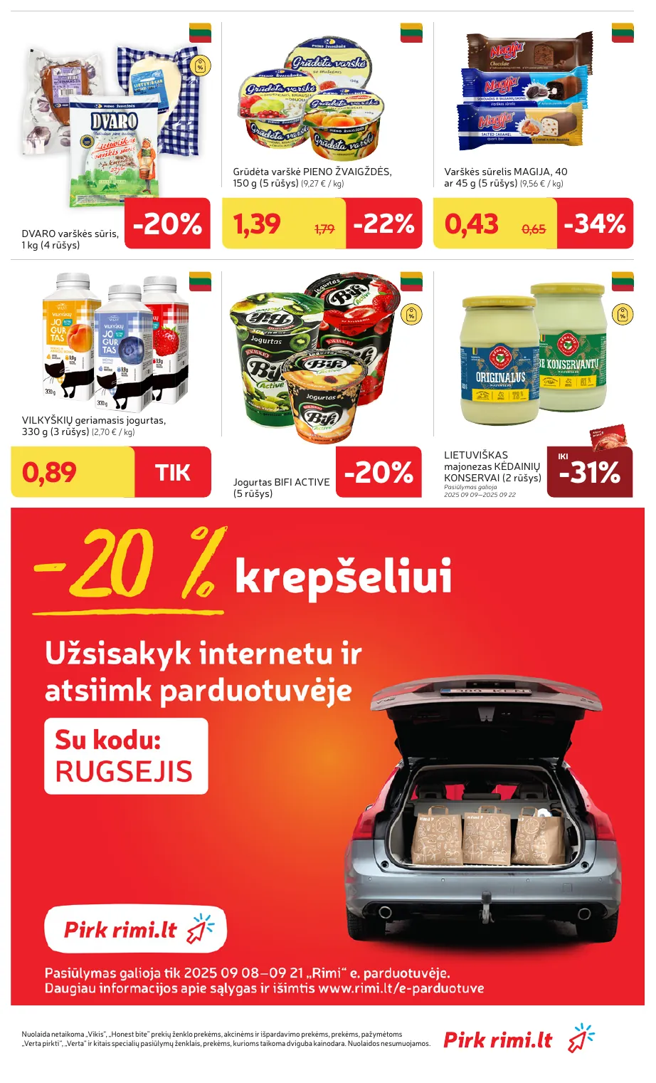 Rimi Savaitinis akcijų leidinys Nr. 38 (2025) – p.21