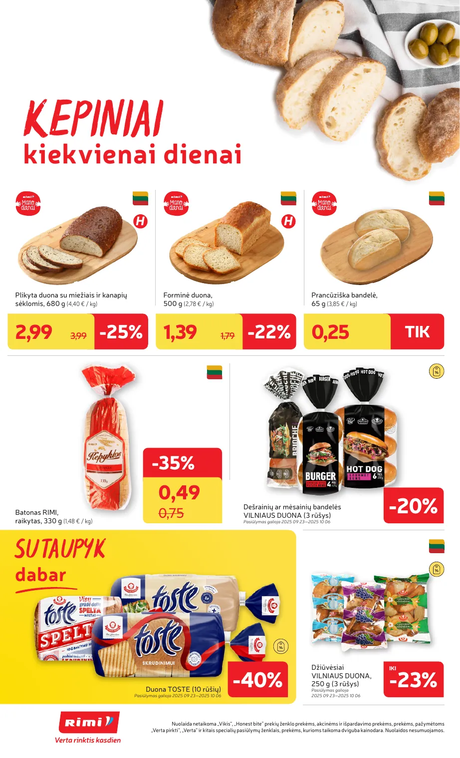 Rimi Savaitinis akcijų leidinys Nr. 39 (2025) – p.10