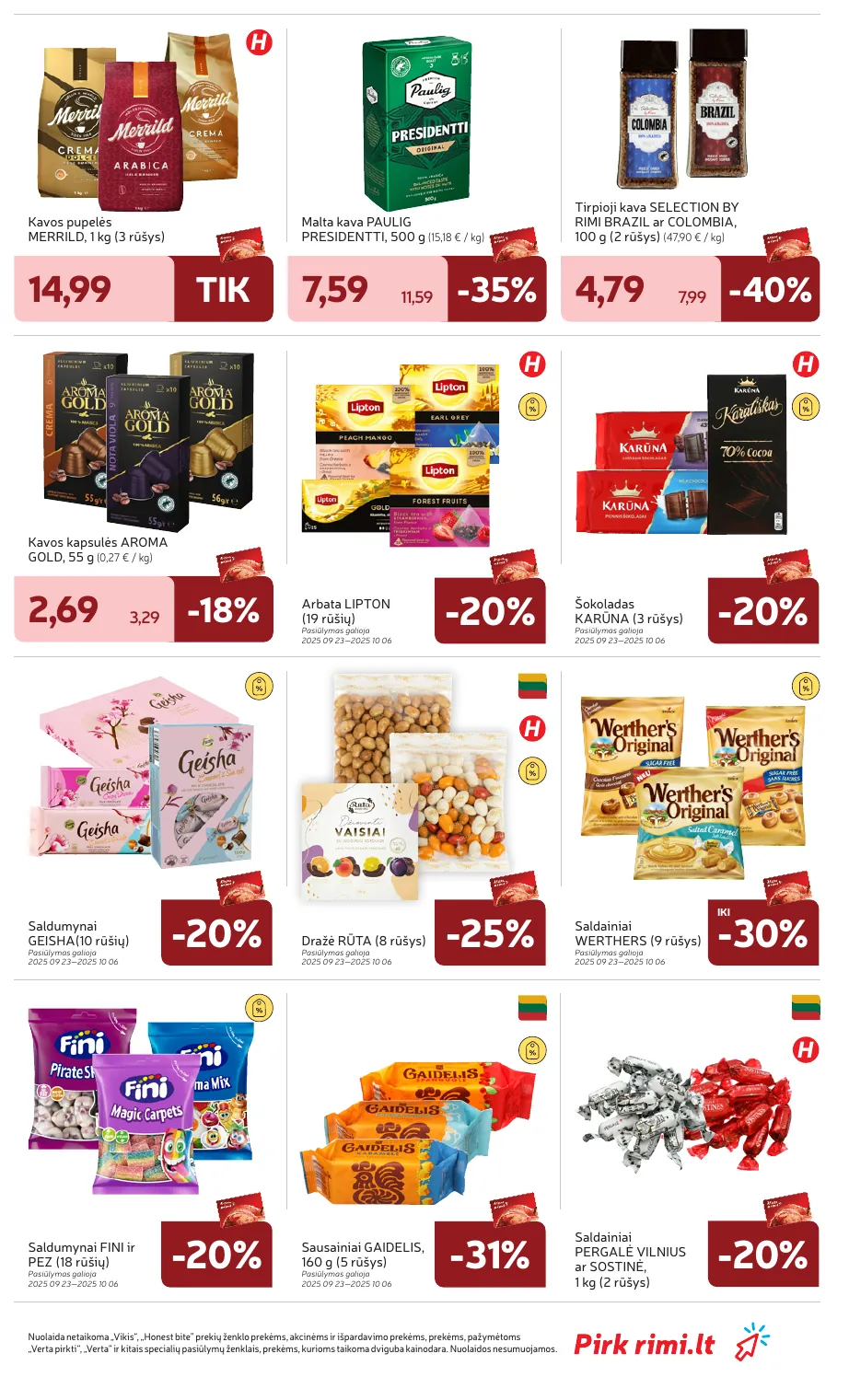 Rimi Savaitinis akcijų leidinys Nr. 39 (2025) – p.19