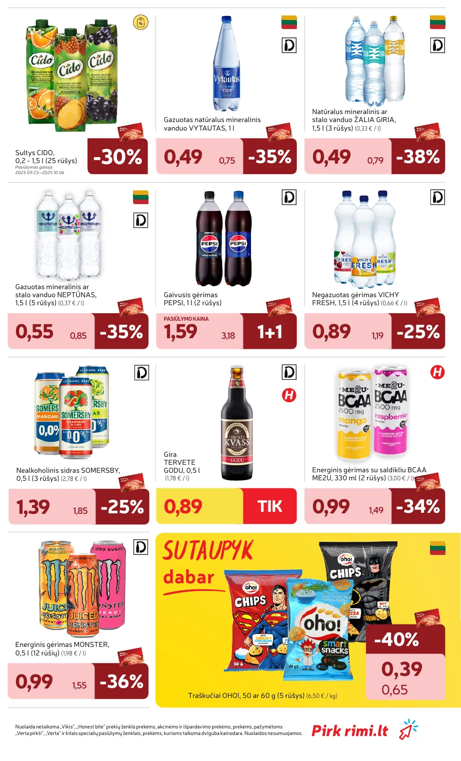 Rimi Savaitinis akcijų leidinys Nr. 39 (2025) – p.23