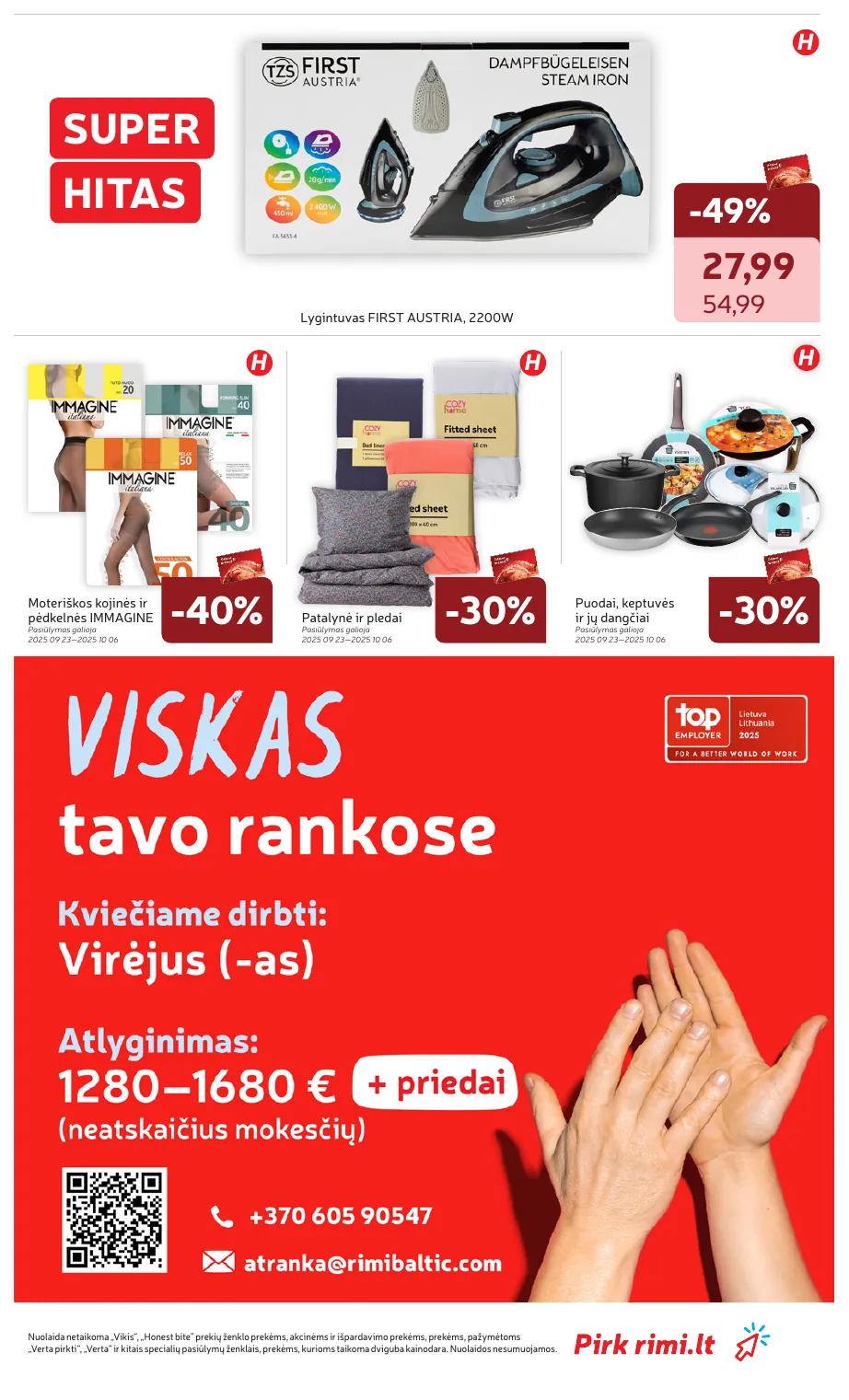 Rimi Savaitinis akcijų leidinys Nr. 39 (2025) – p.30