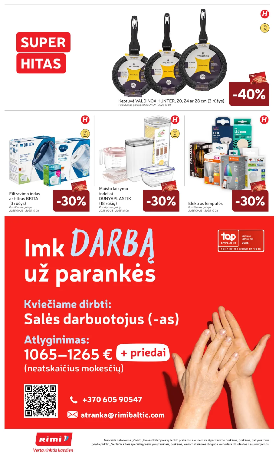 Rimi Savaitinis akcijų leidinys Nr. 40 (2025) – p.30