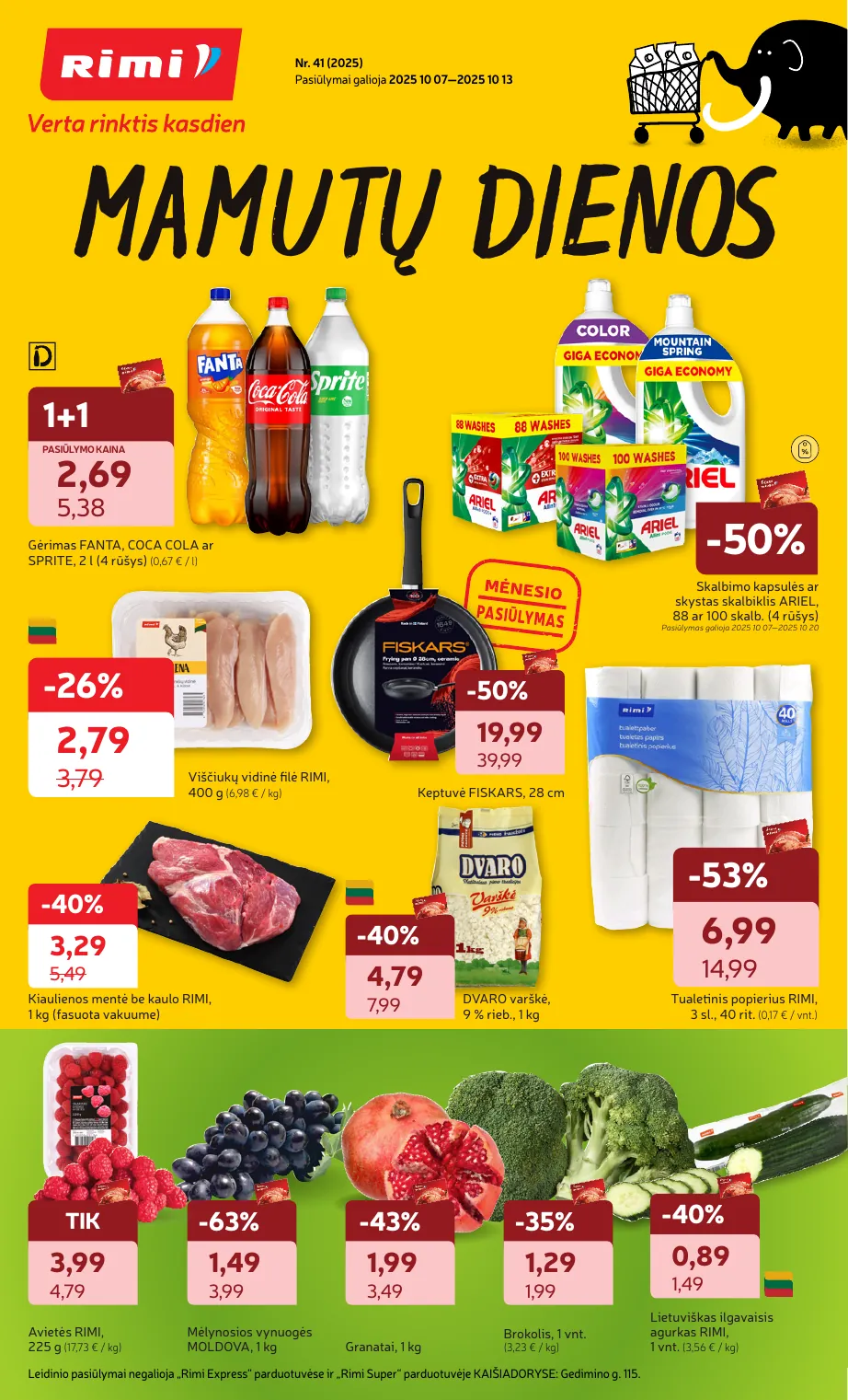 Rimi Savaitinis akcijų leidinys Nr. 41 (2025) – p.1