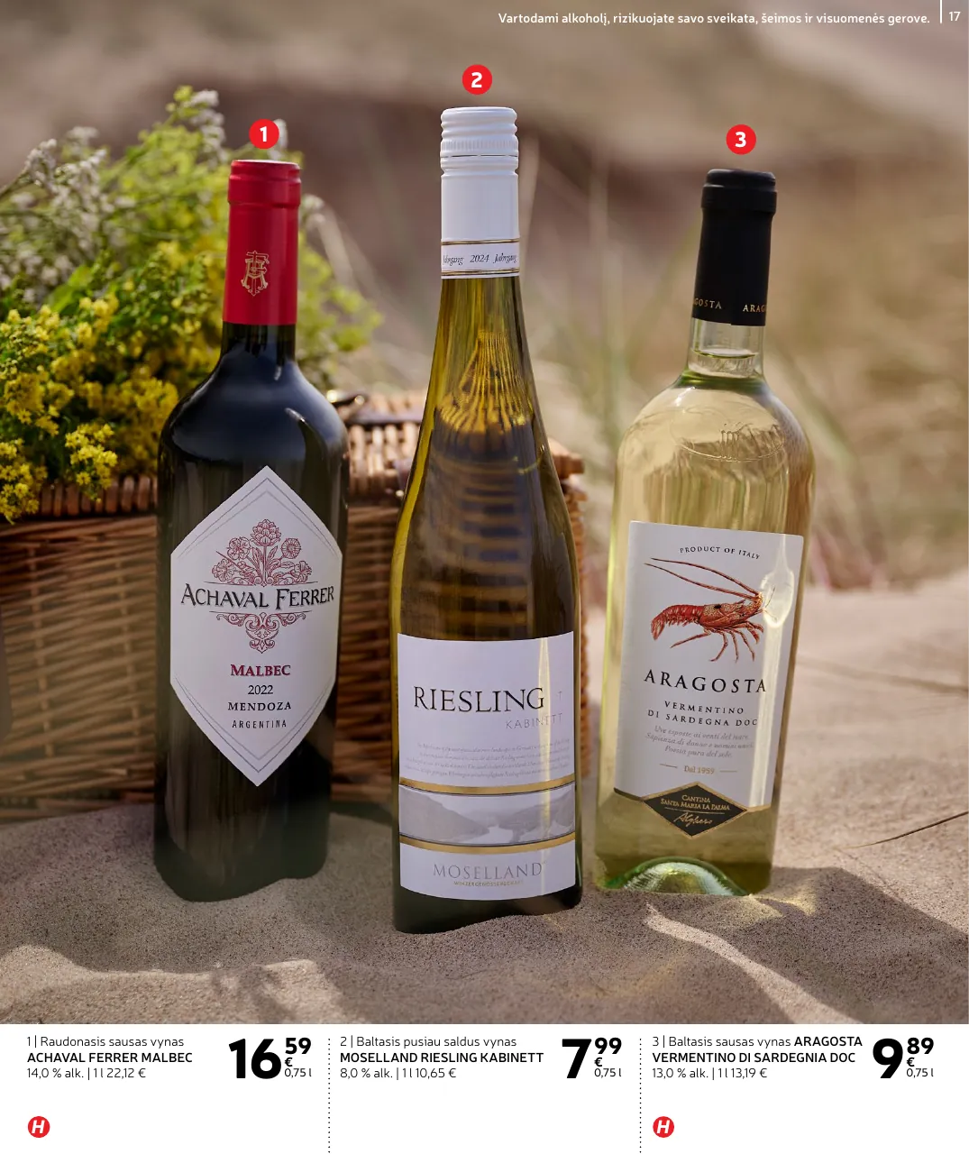 Rimi Vasaros ALKOHOLIO asortimento katalogas – p.17