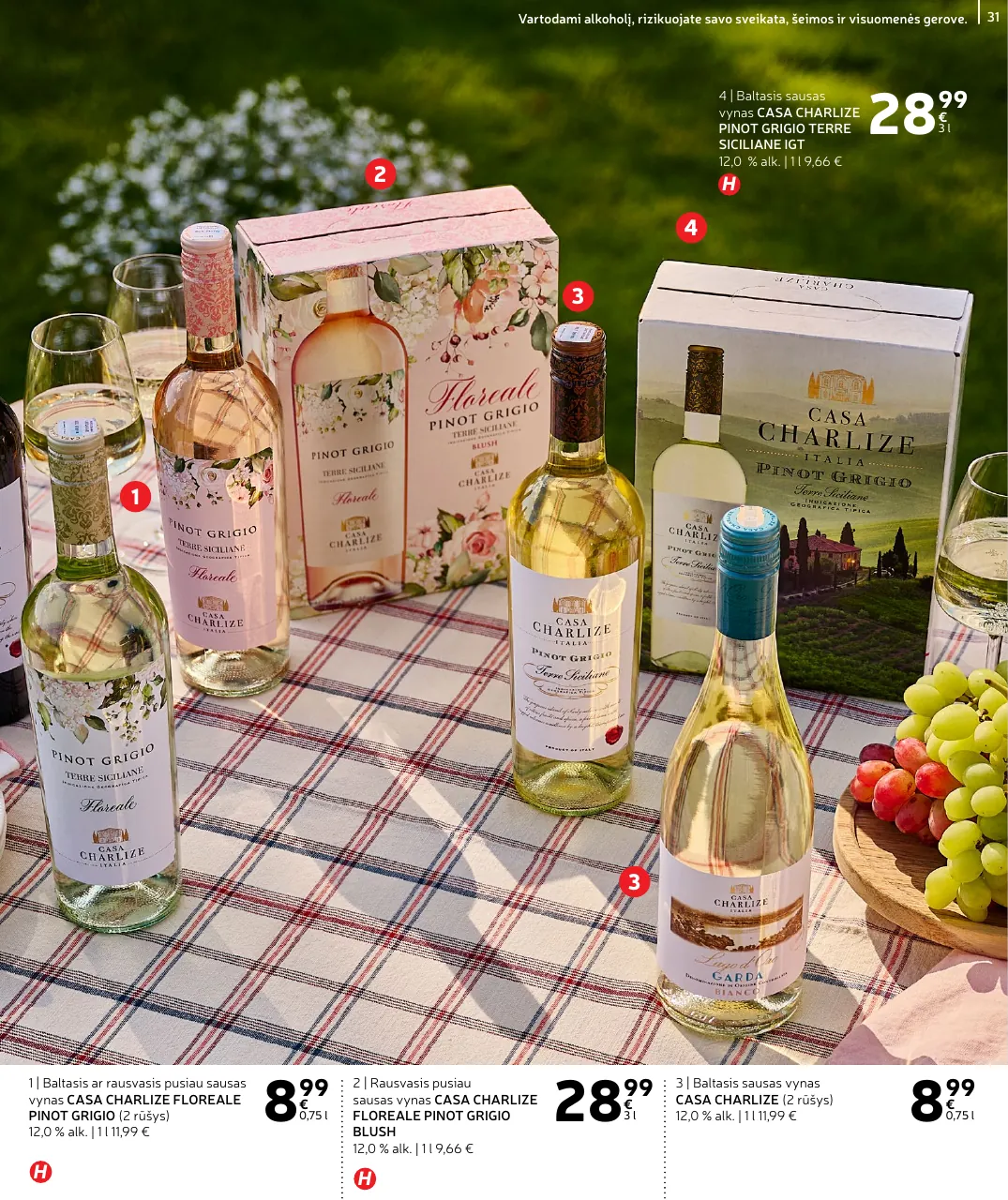 Rimi Vasaros ALKOHOLIO asortimento katalogas – p.31