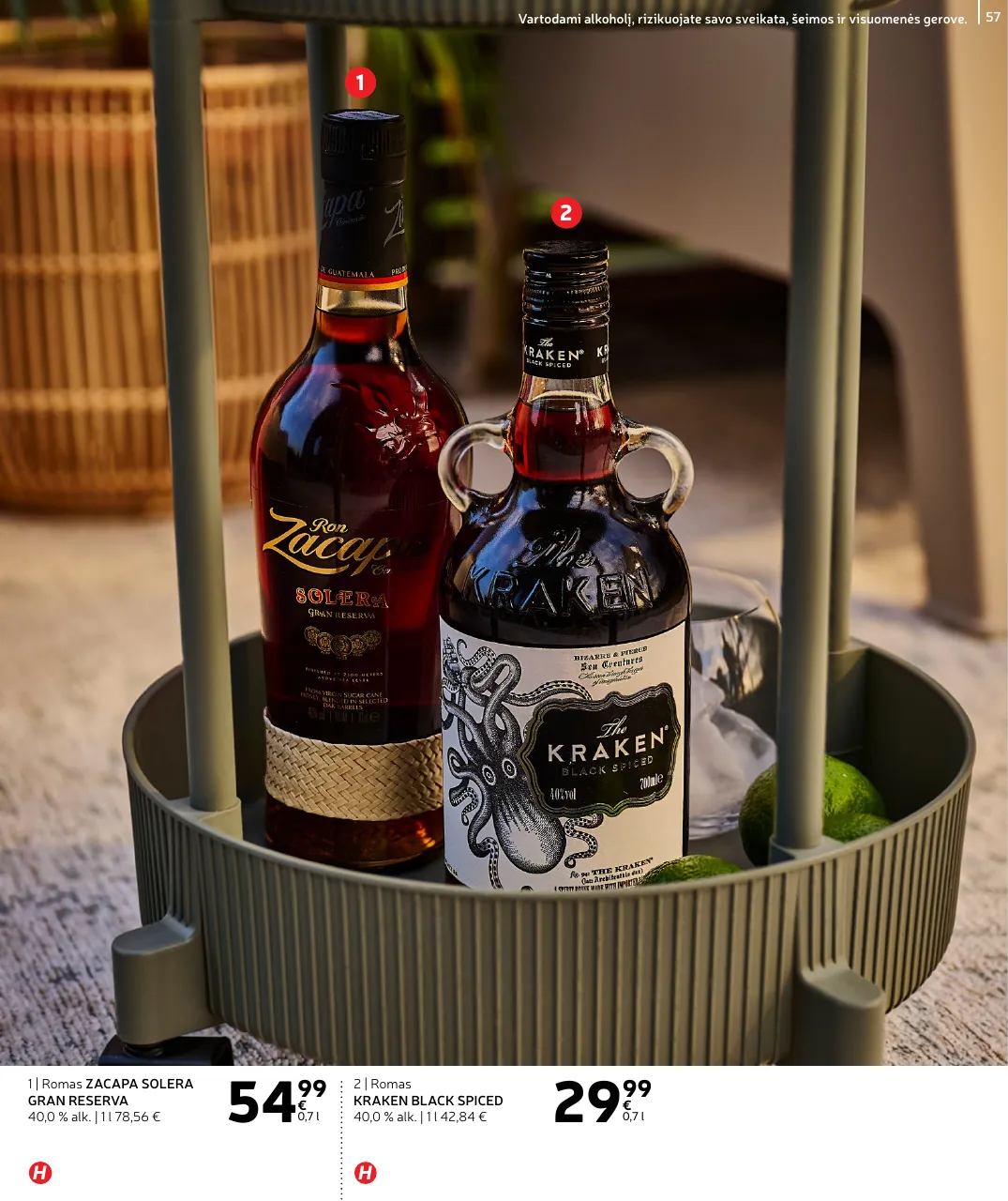 Rimi Vasaros ALKOHOLIO asortimento katalogas – p.57