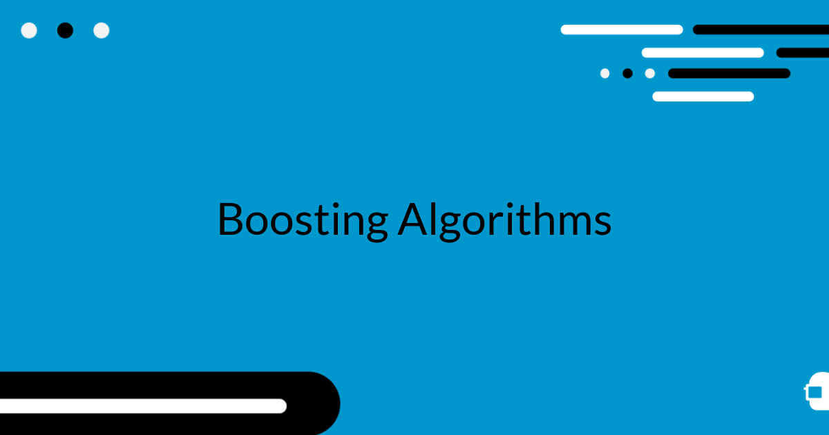 Boosting Algorithms