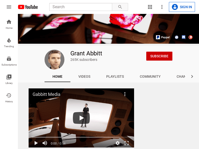 Grant Abbitt Youtube