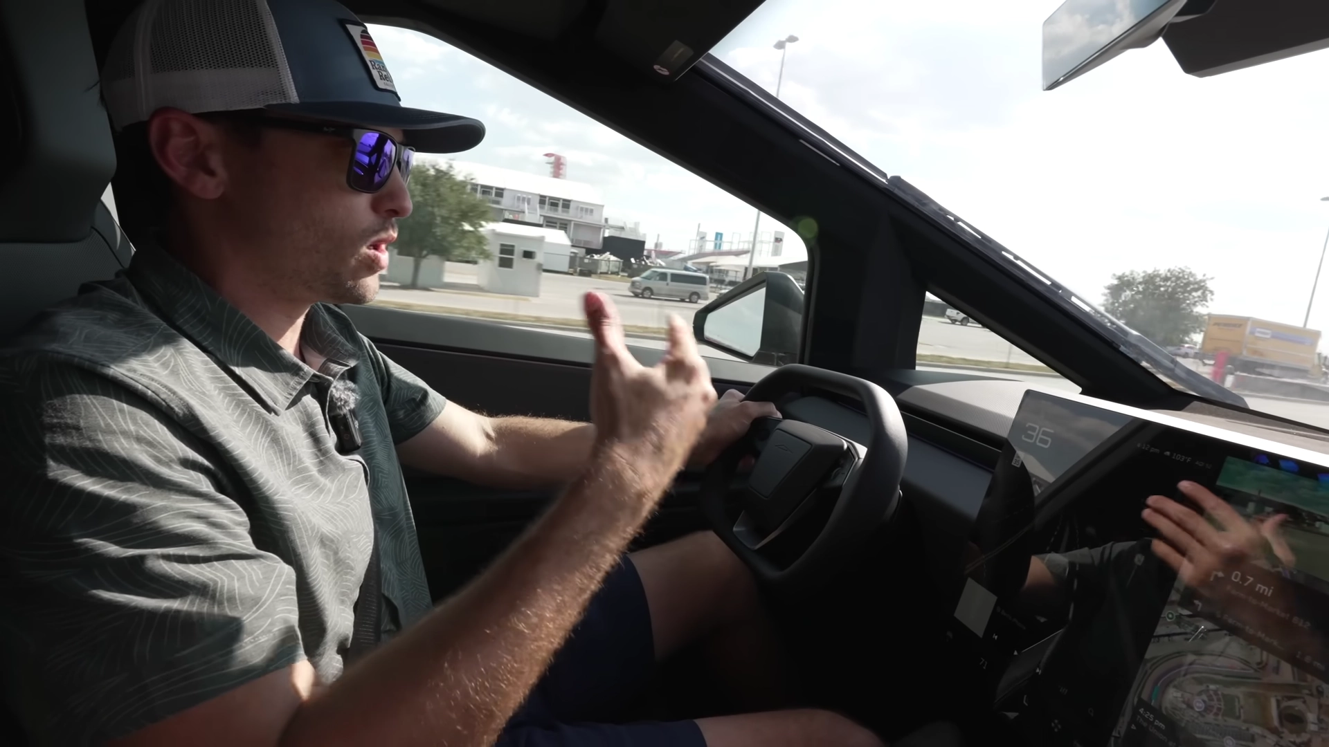 The updated interior dashboard featuring new grey textured slats replacing the previous white trim.