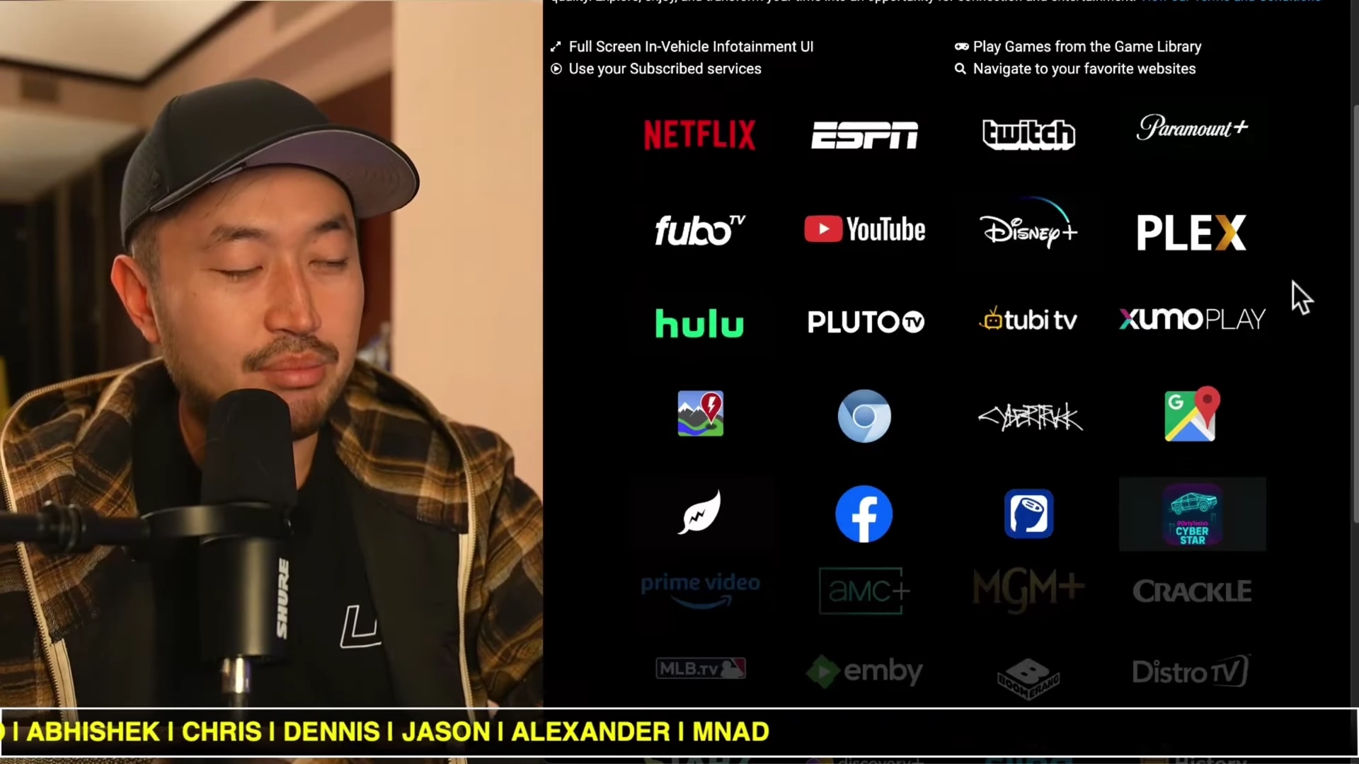 The result of the workaround: A Google search page loading on the rear screen, ready to navigate to any streaming site.