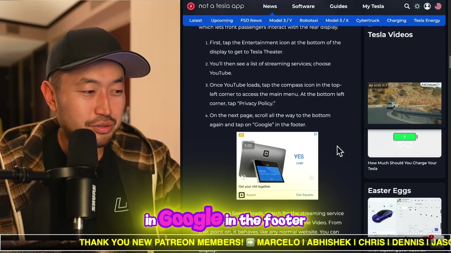 The footer of the privacy page where the 'Google' link allows the user to exit the YouTube walled garden.
