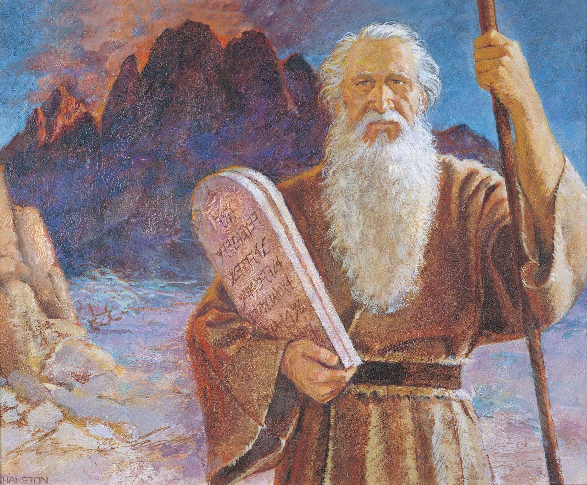 Moses and the Tablets by Jerry Harston