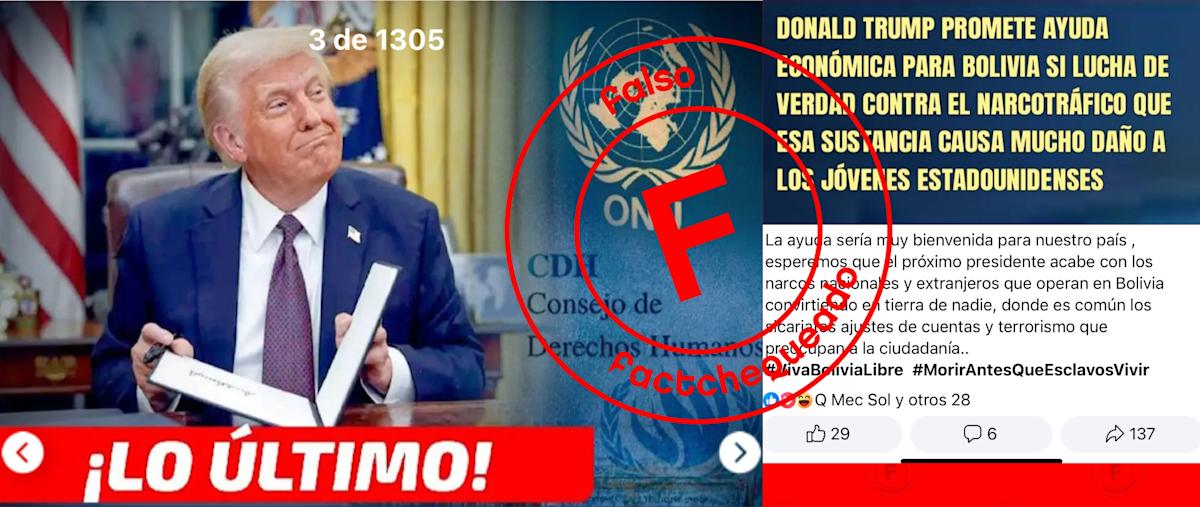No, Donald Trump no ha prometido ayuda económica para Bolivia si lucha contra el narcotráfico – Yahoo