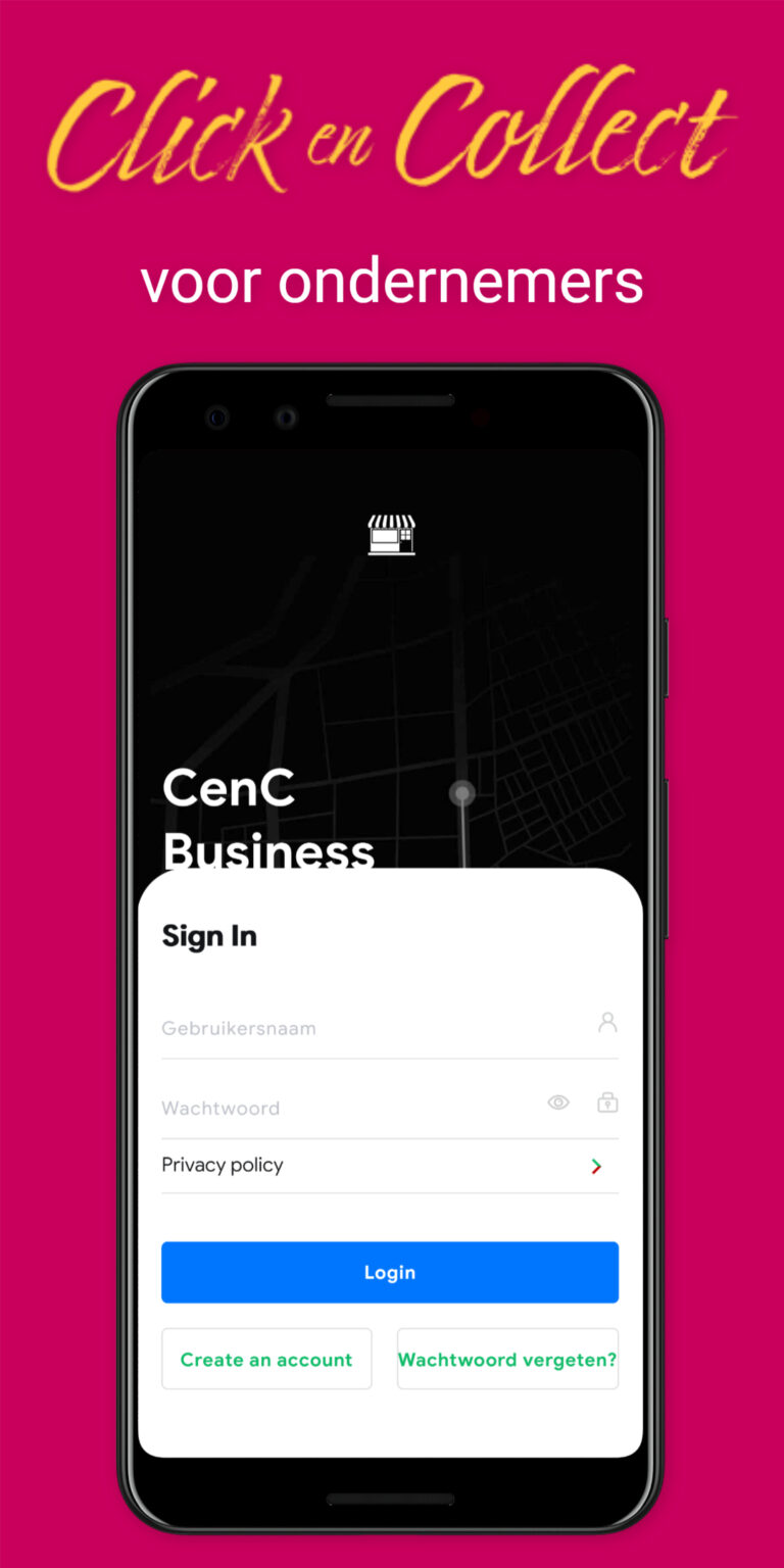 CenC Business - de Click en Collect app voor ondernemers