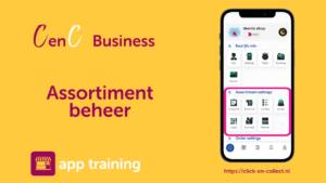 click en collect business training app en webportaal
