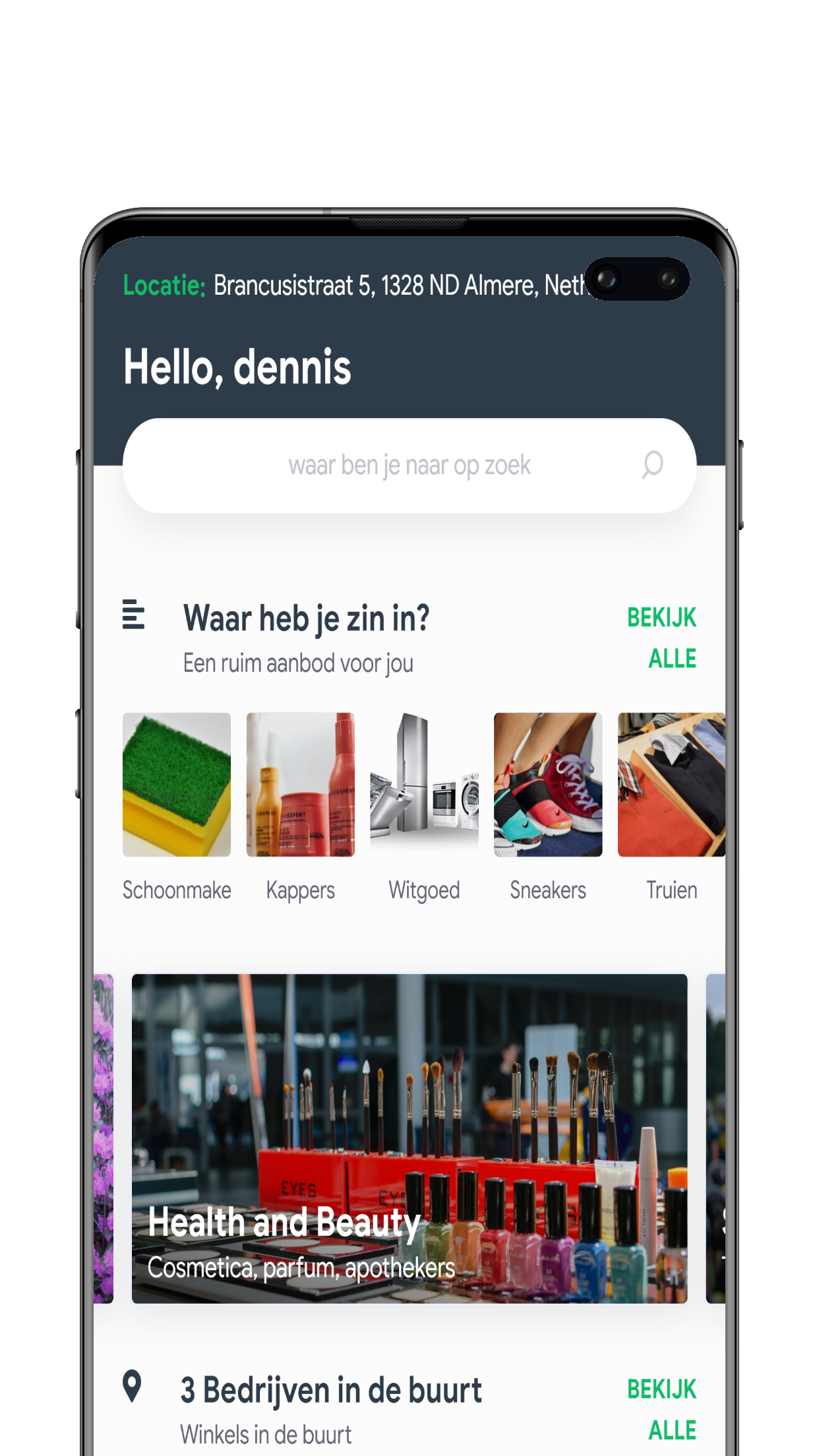 click en collect app phone bestellen